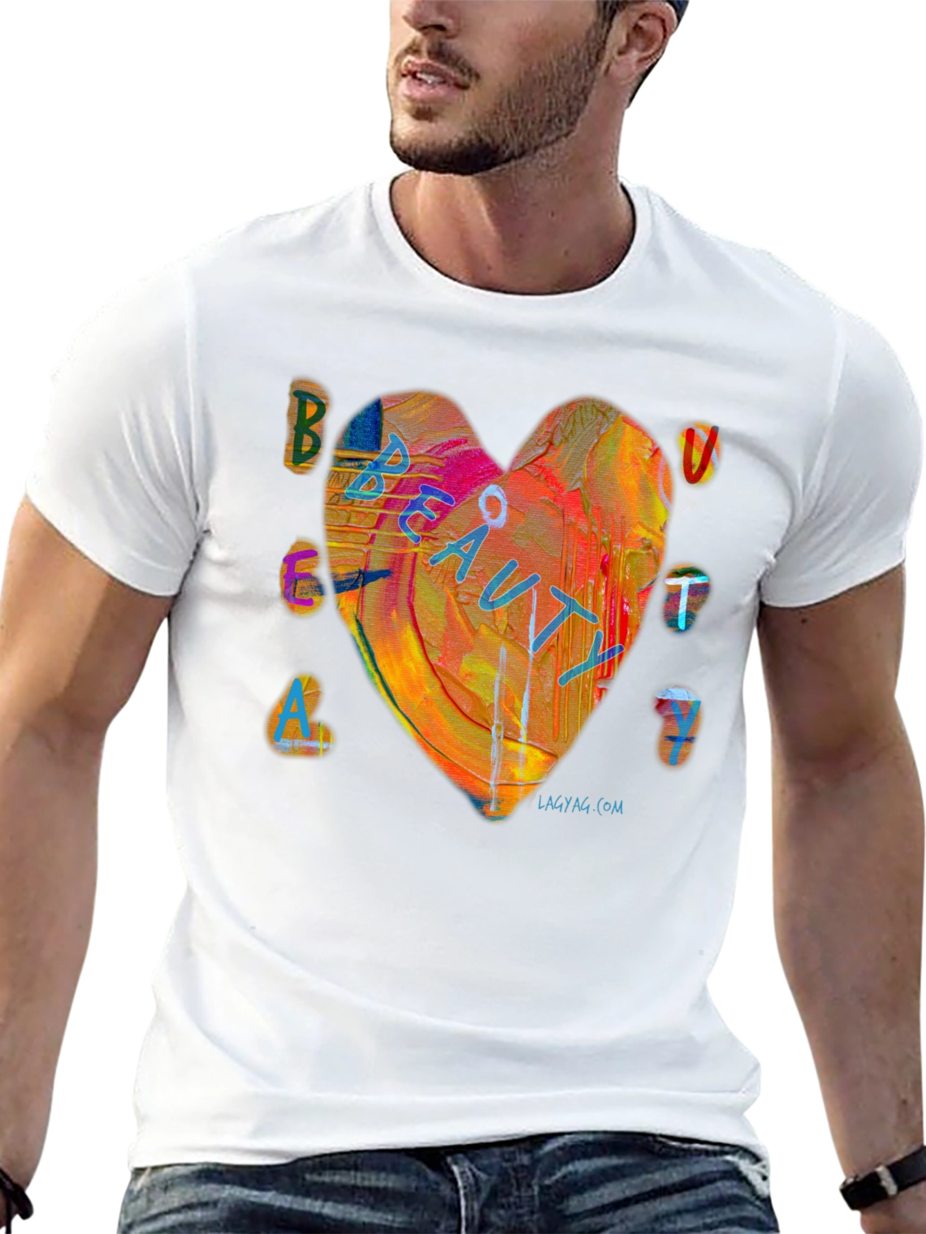 Beauty Heart Graphic T-Shirt - Unisex Short Sleeve