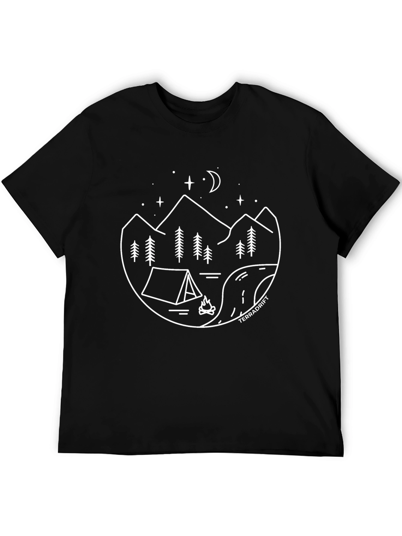Terradrift Camping Scene Graphic T-Shirt
