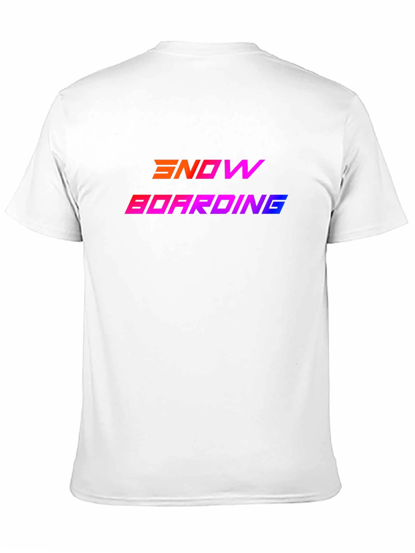 Snowboarding Graphic Tee - Gradient Design