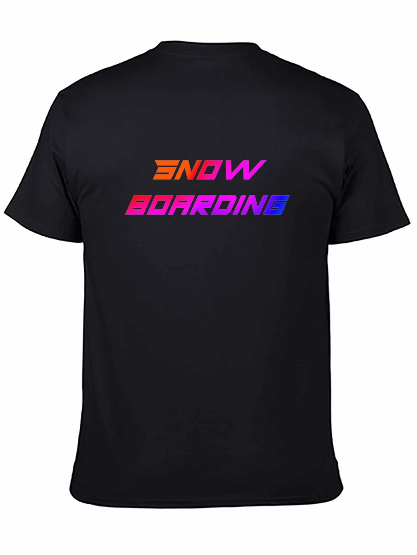 Snowboarding Graphic Tee - Gradient Design
