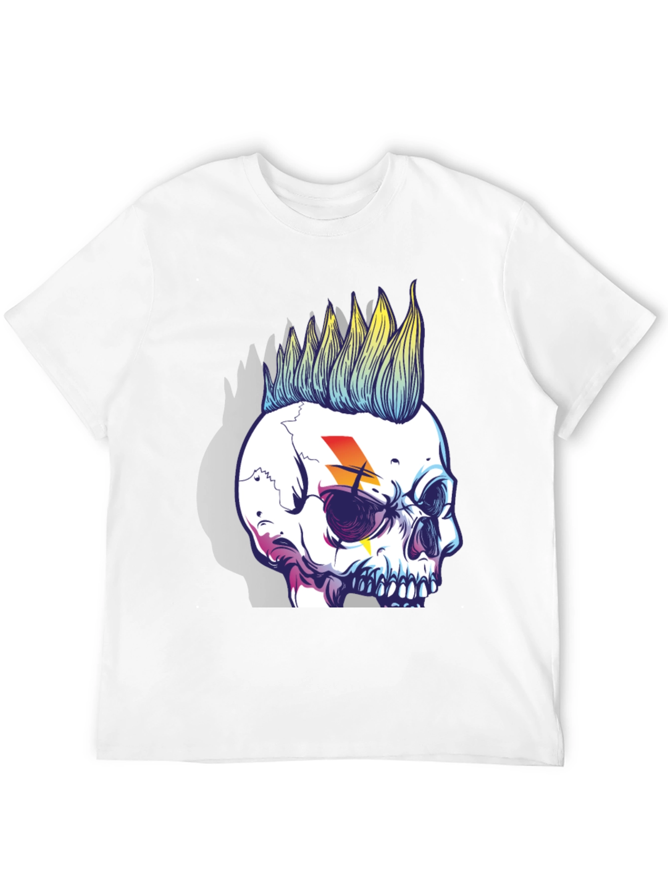 Skull Punk Graphic Tee - Rock Style
