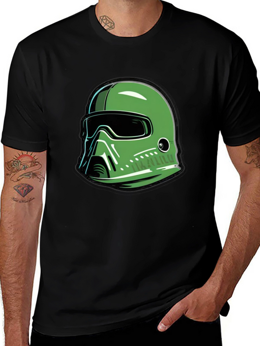 Green Helmet Graphic T-Shirt