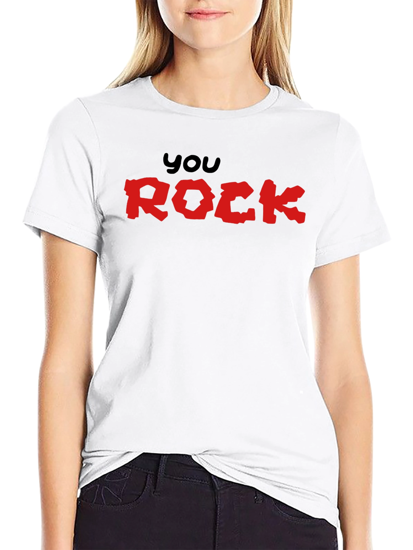 You Rock Graphic Black T-Shirt