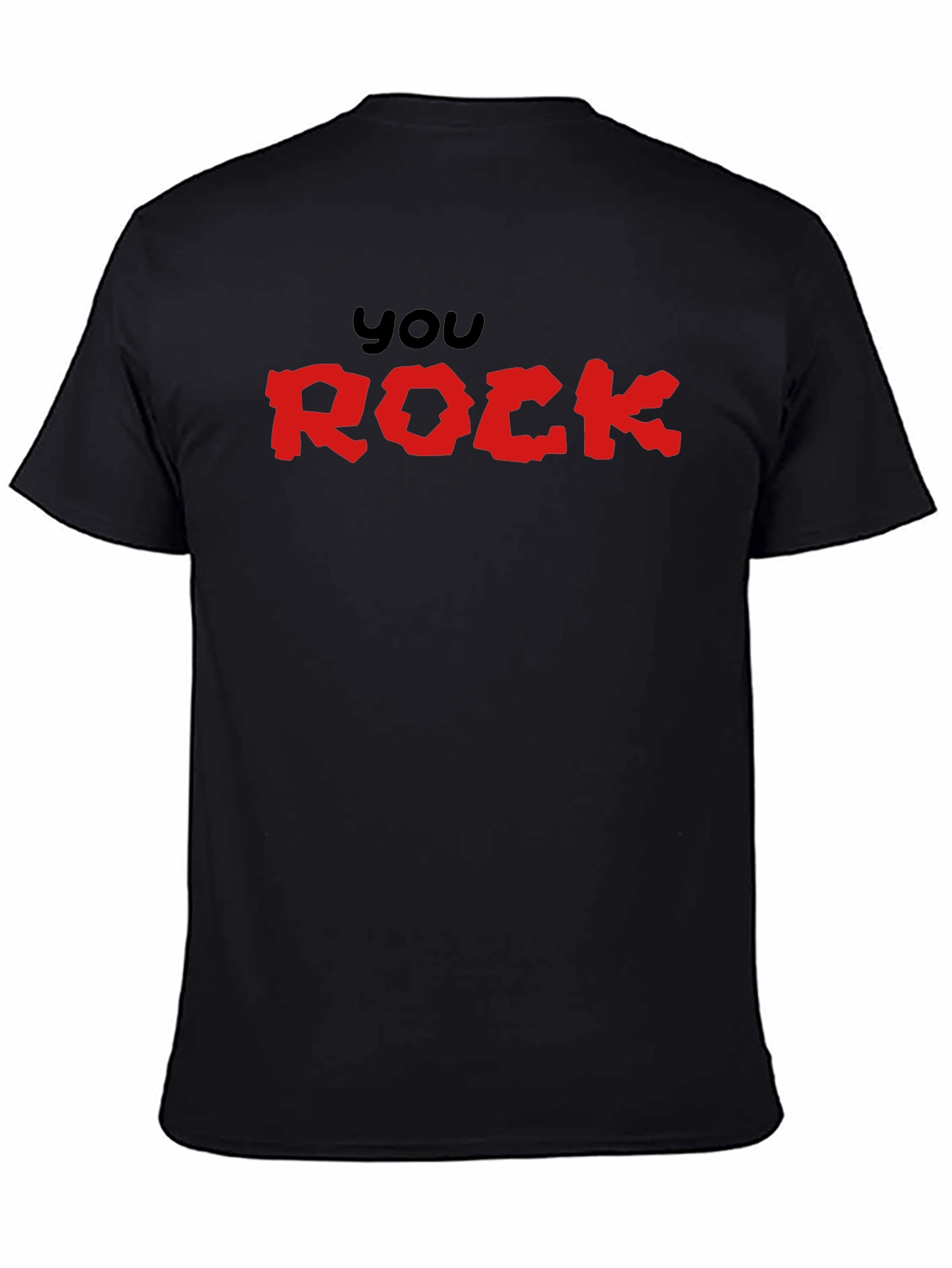 You Rock Graphic Black T-Shirt