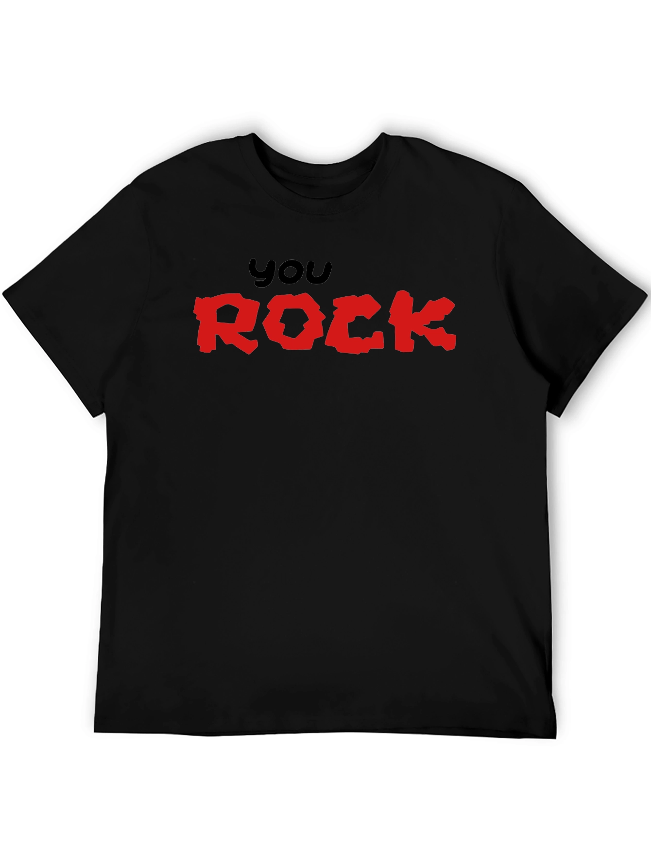 You Rock Graphic Black T-Shirt