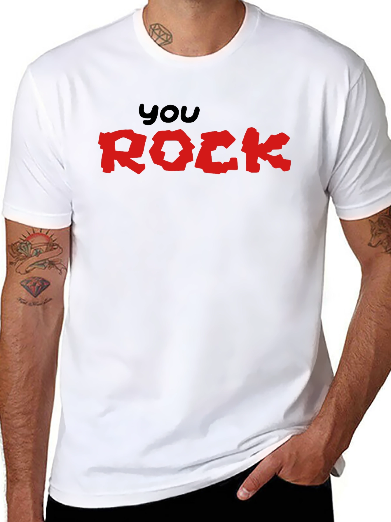 You Rock Graphic Black T-Shirt