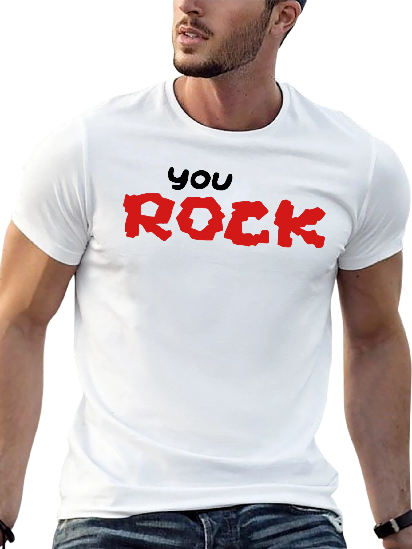 You Rock Graphic Black T-Shirt