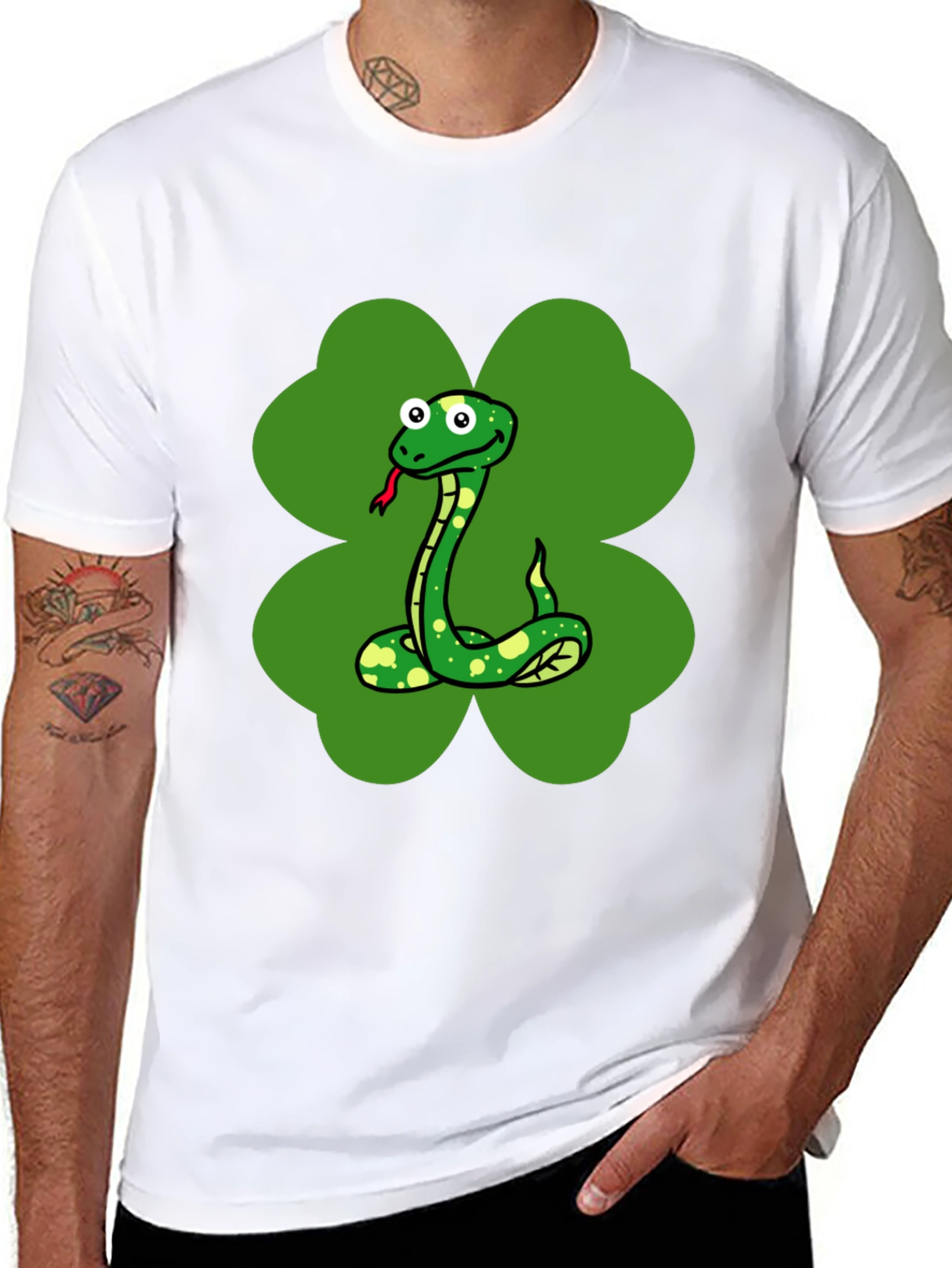 Lucky Snake Clover T-Shirt