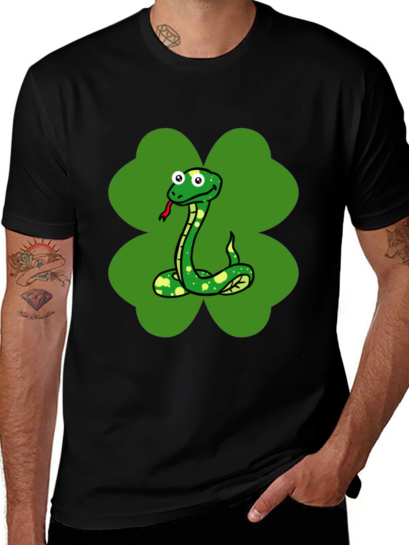 Lucky Snake Clover T-Shirt