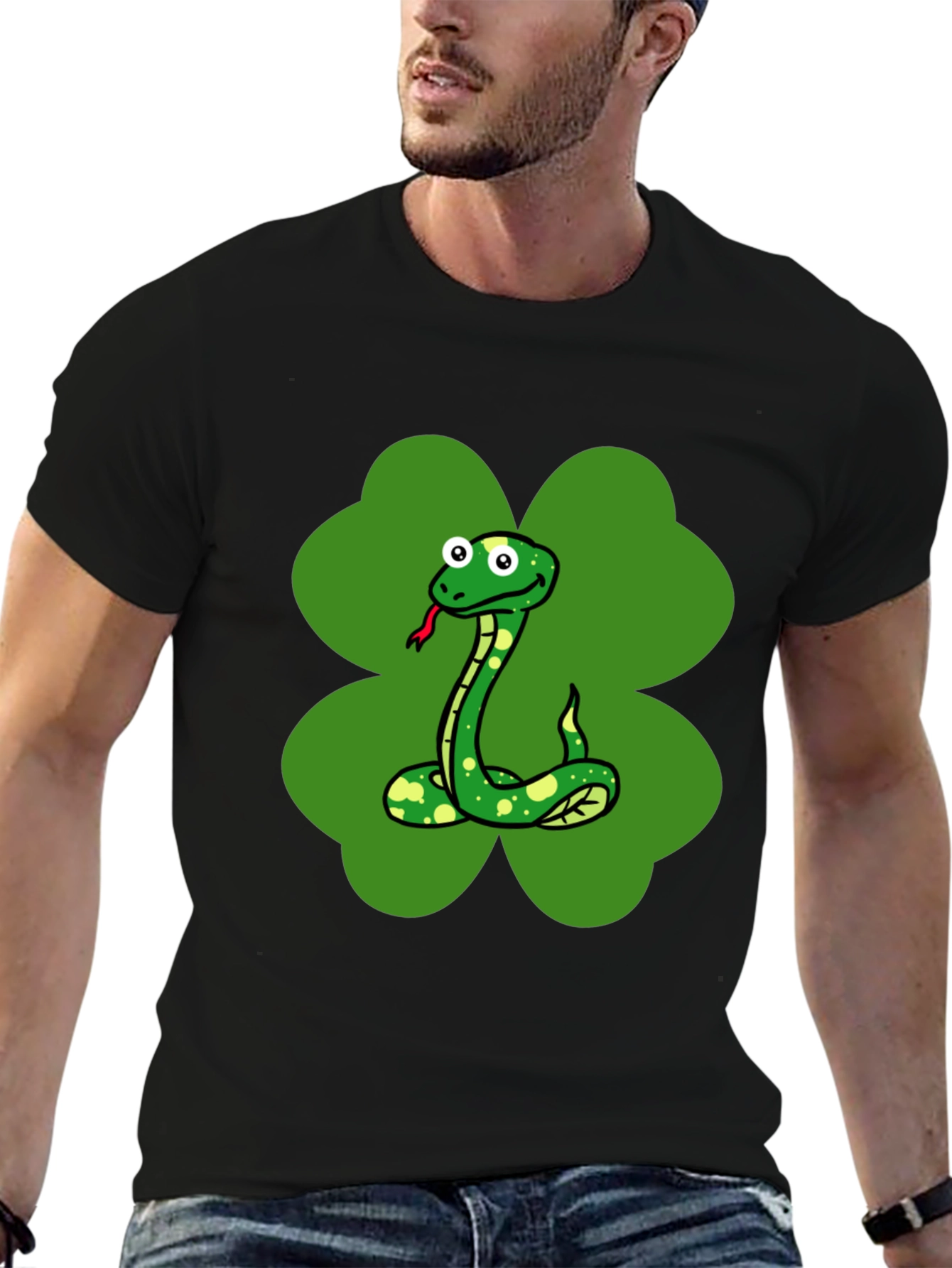 Lucky Snake Clover T-Shirt