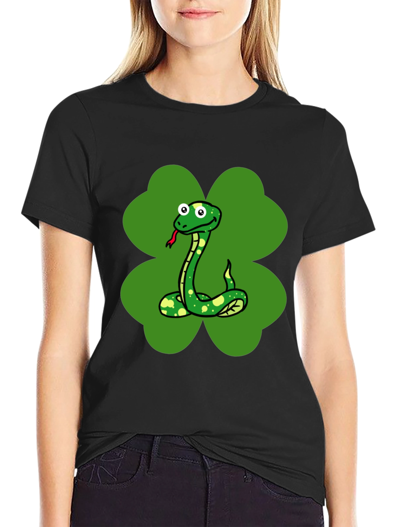 Lucky Snake Clover T-Shirt