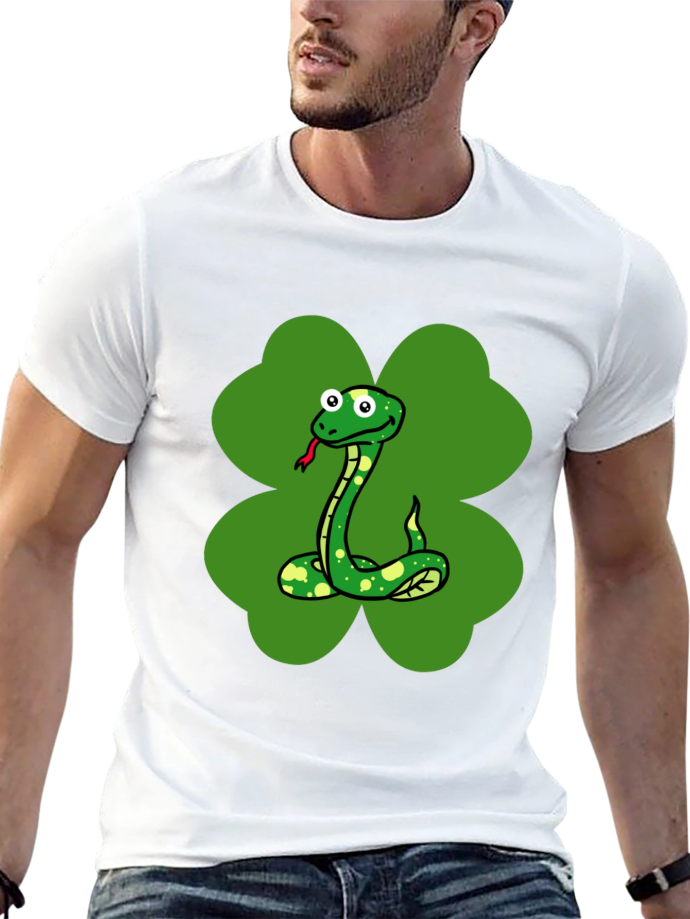 Lucky Snake Clover T-Shirt
