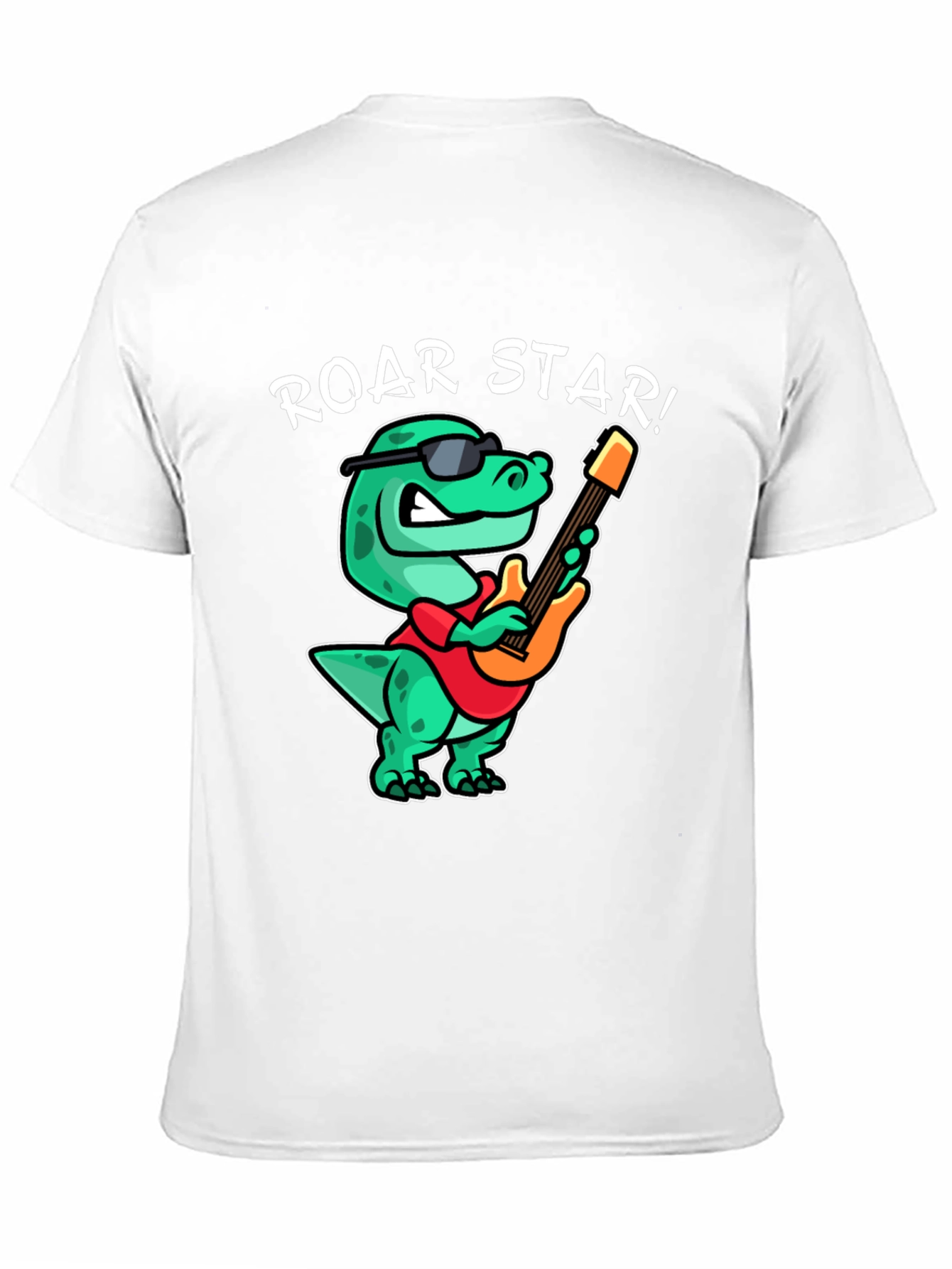 Roar Star Dino Guitarist Graphic Tee
