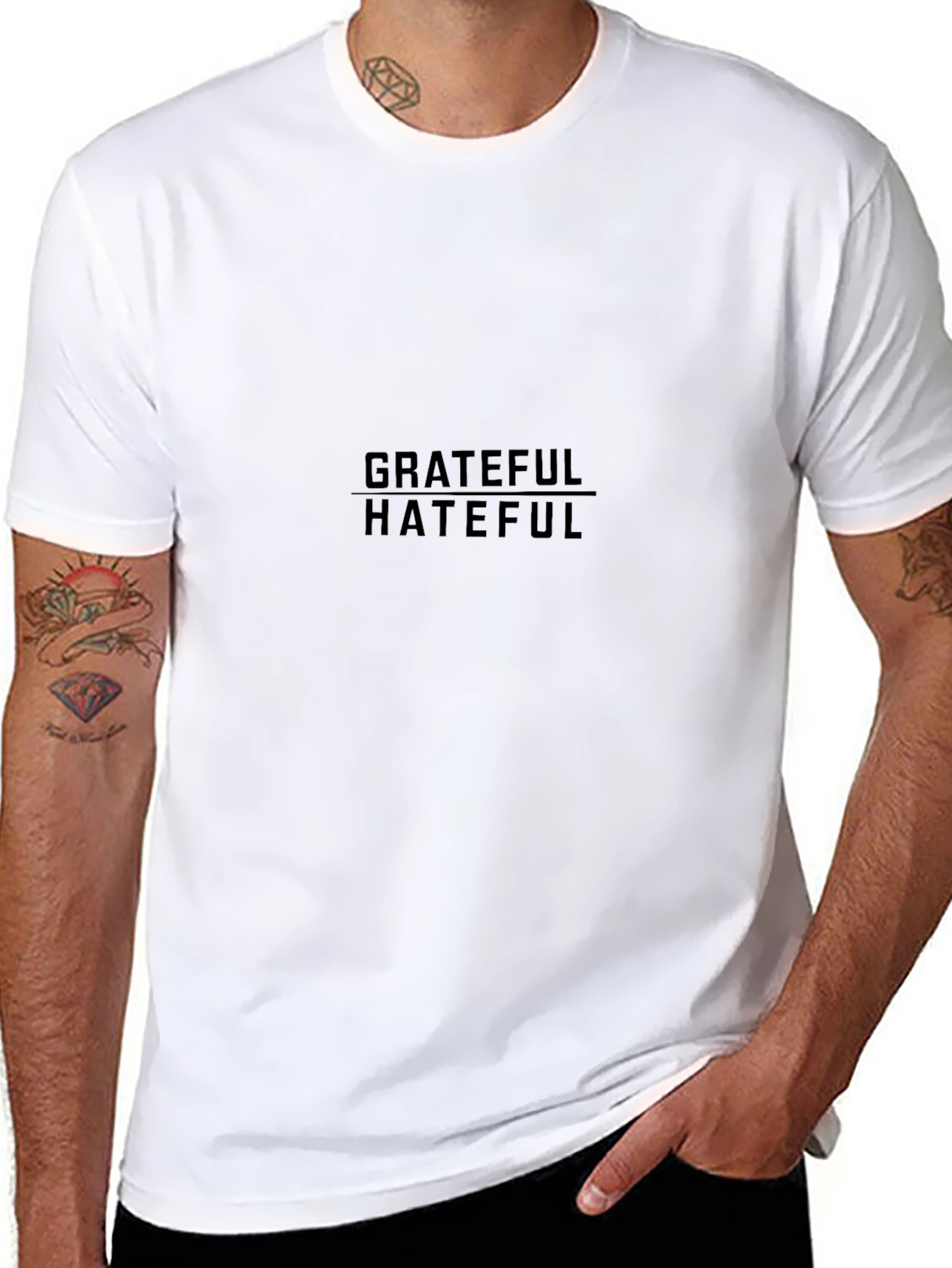 Grateful Hateful Black Graphic Tee