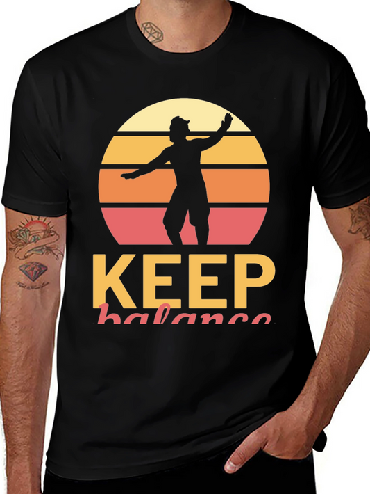 Keep Balance Retro Graphic Tee