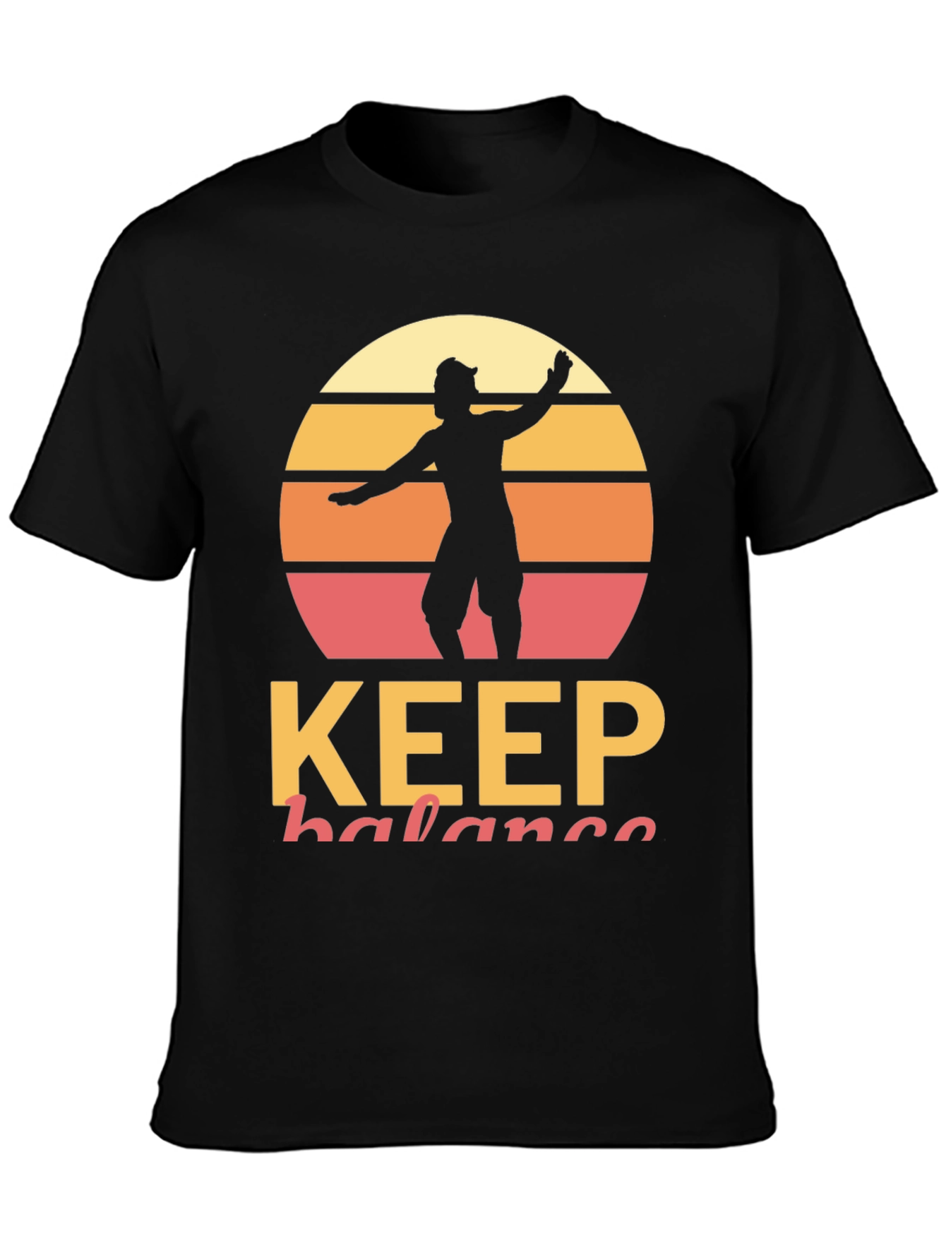 Keep Balance Retro Graphic Tee