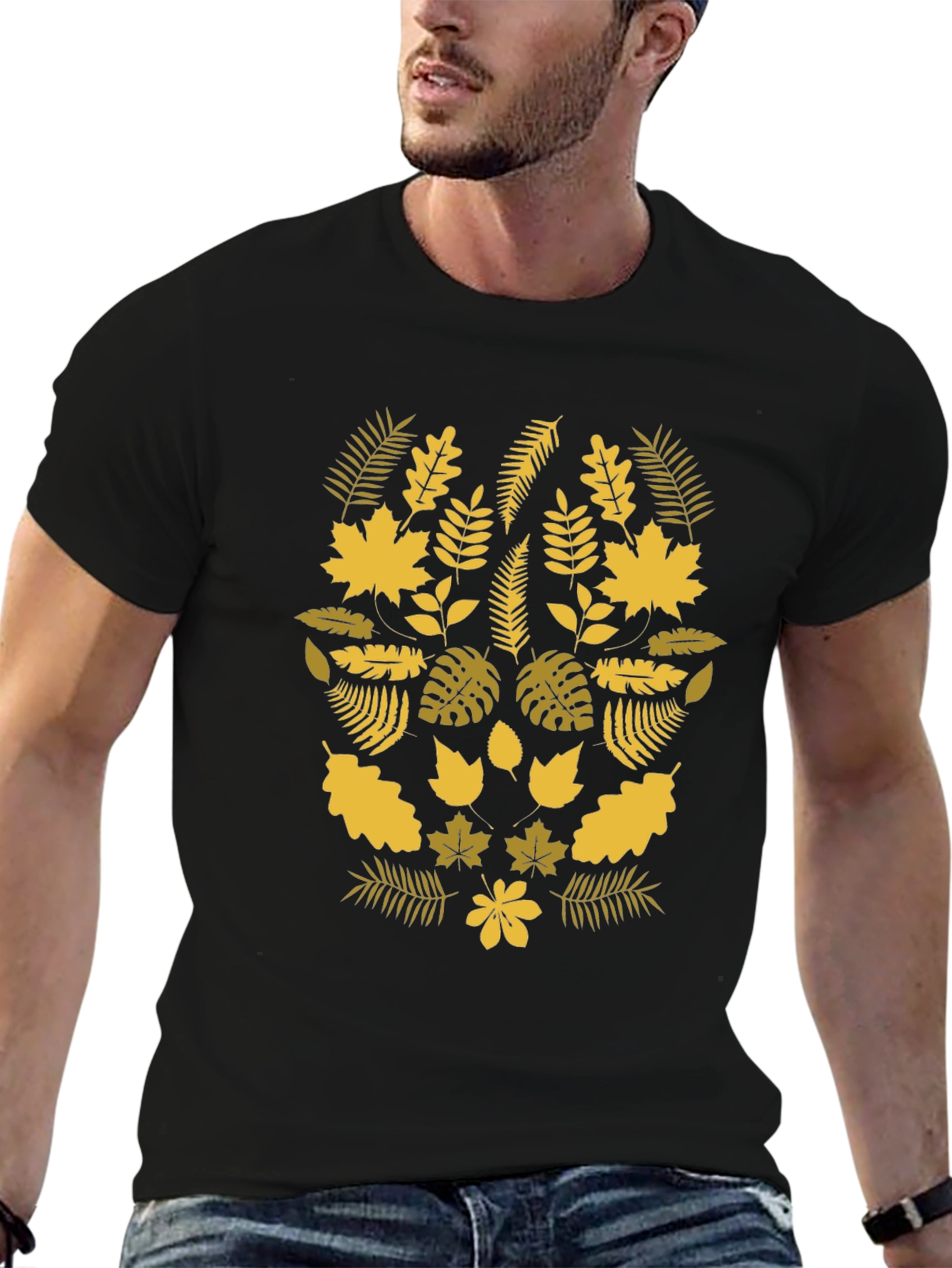 Autumn Leaves Graphic T-Shirt - Nature Inspired Design
