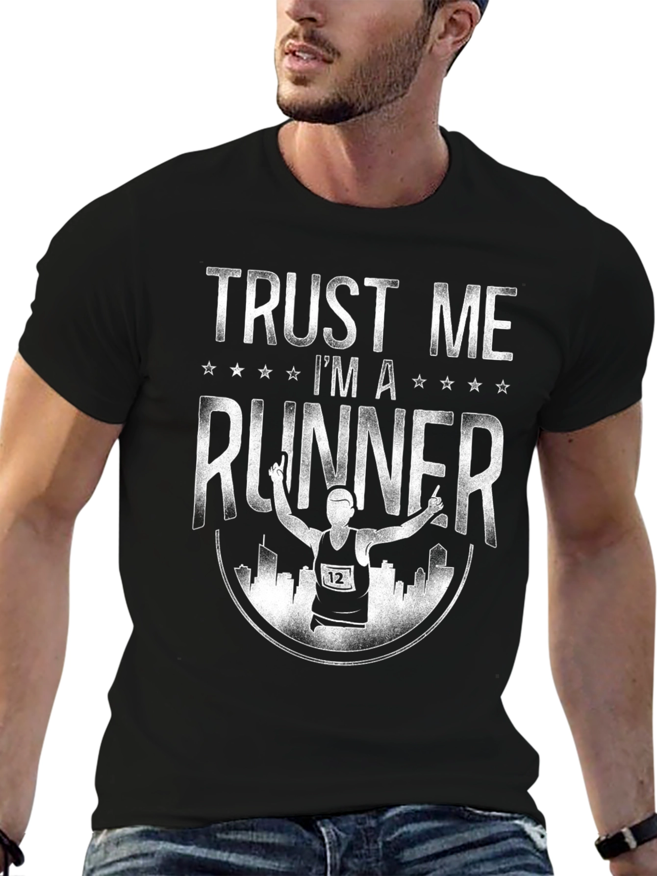 Trust Me Im a Runner Black T-Shirt