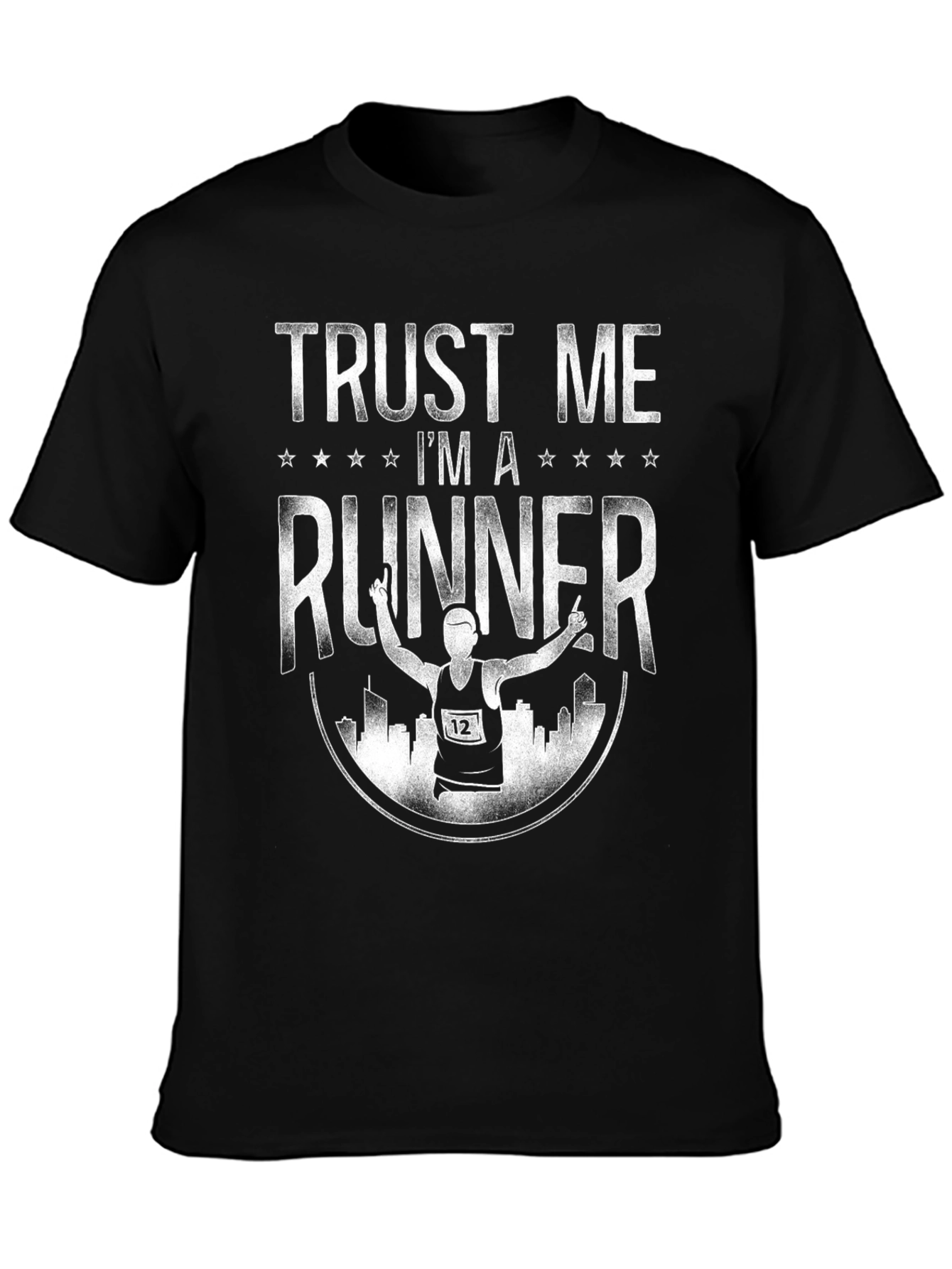 Trust Me Im a Runner Black T-Shirt