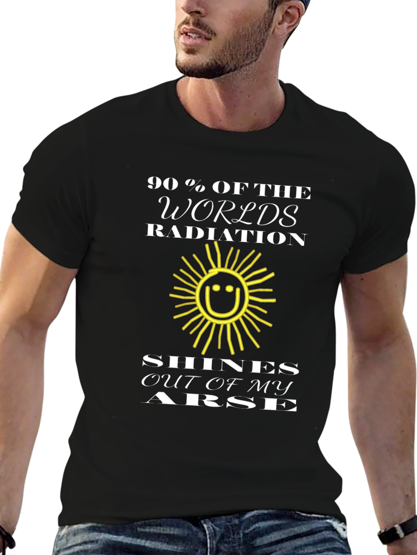 Humorous Radiation T-Shirt - Funny Slogan Graphic Tee