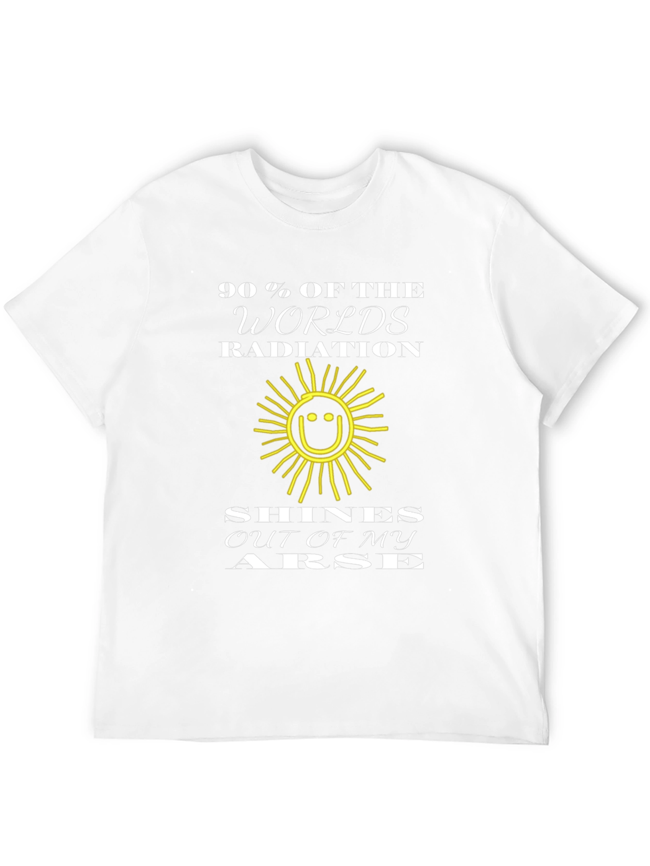 Humorous Radiation T-Shirt - Funny Slogan Graphic Tee