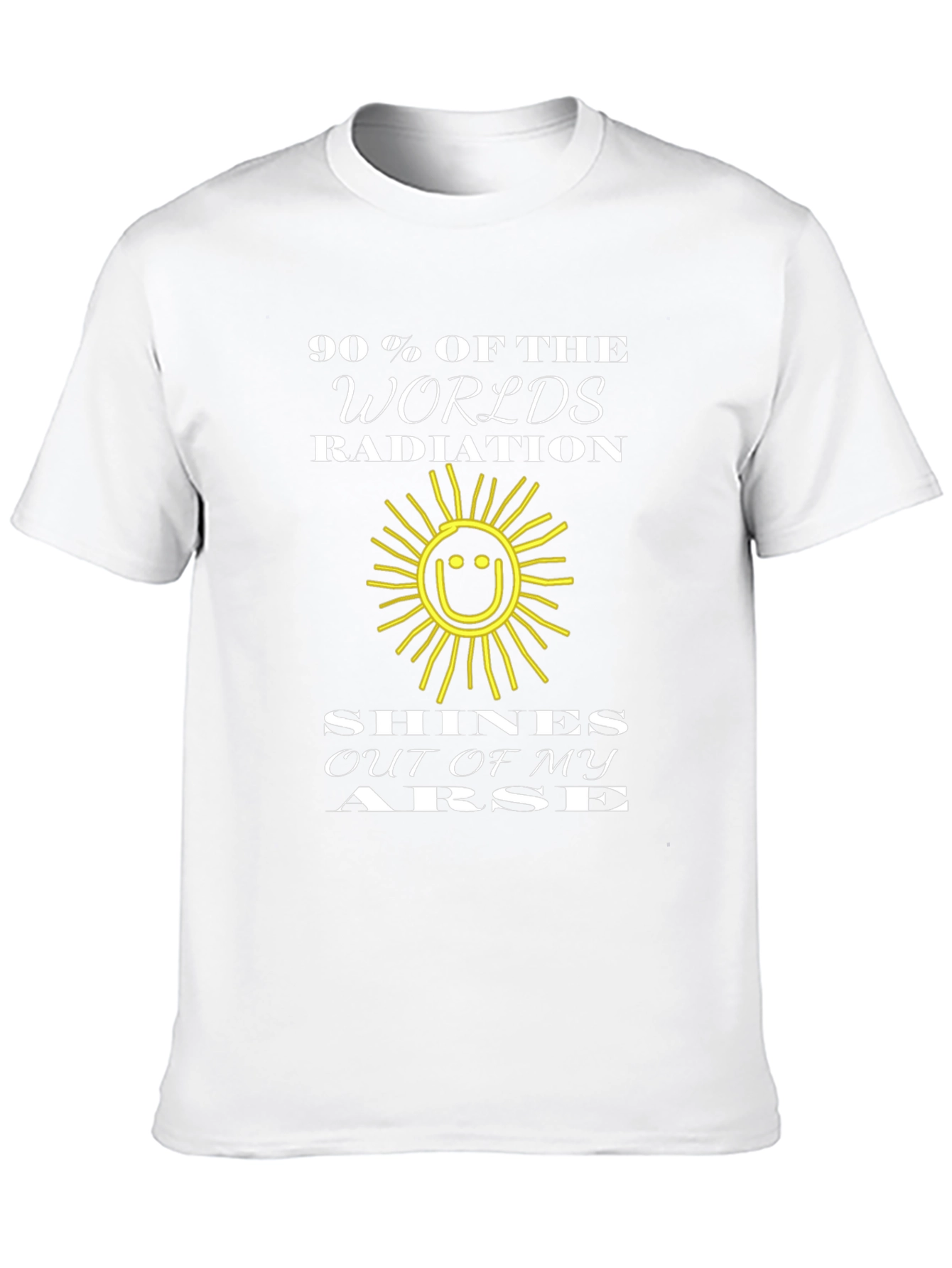 Humorous Radiation T-Shirt - Funny Slogan Graphic Tee