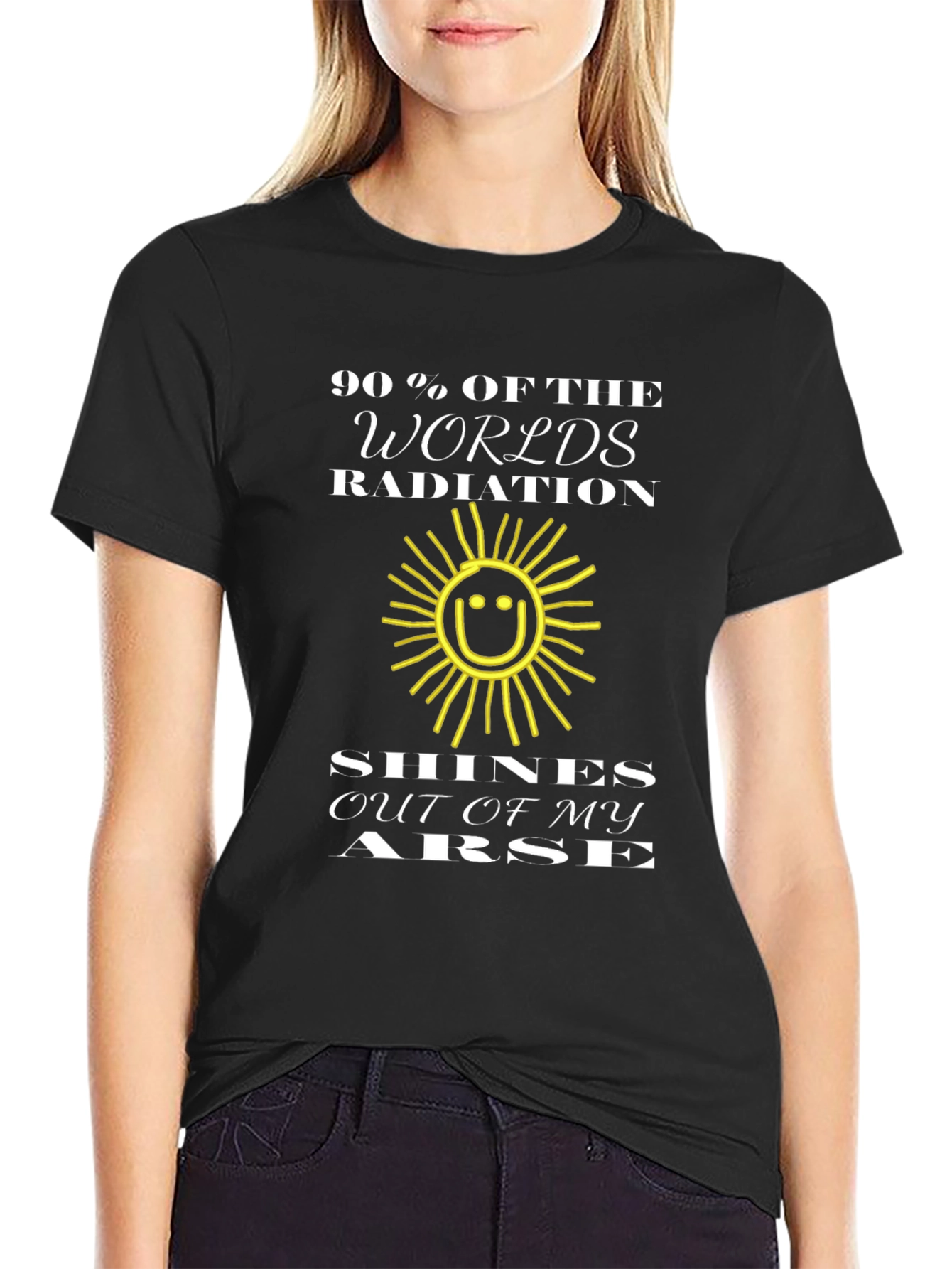 Humorous Radiation T-Shirt - Funny Slogan Graphic Tee