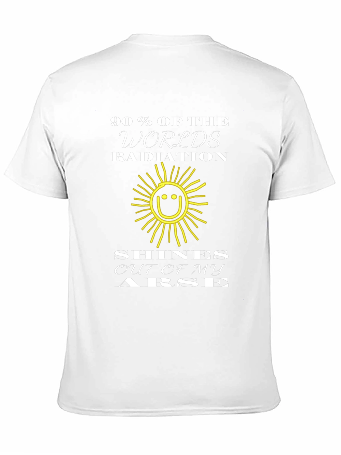 Humorous Radiation T-Shirt - Funny Slogan Graphic Tee