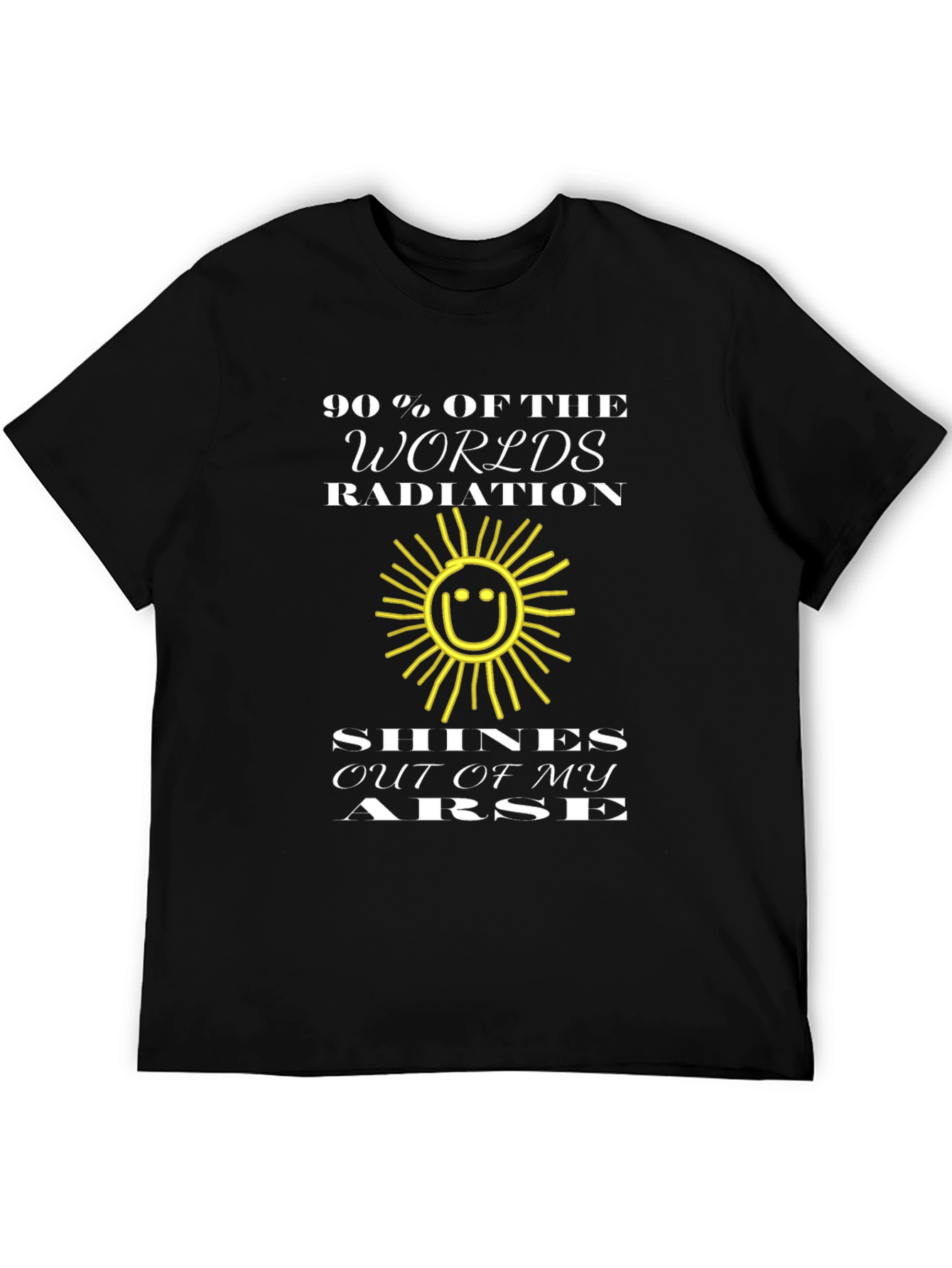 Humorous Radiation T-Shirt - Funny Slogan Graphic Tee