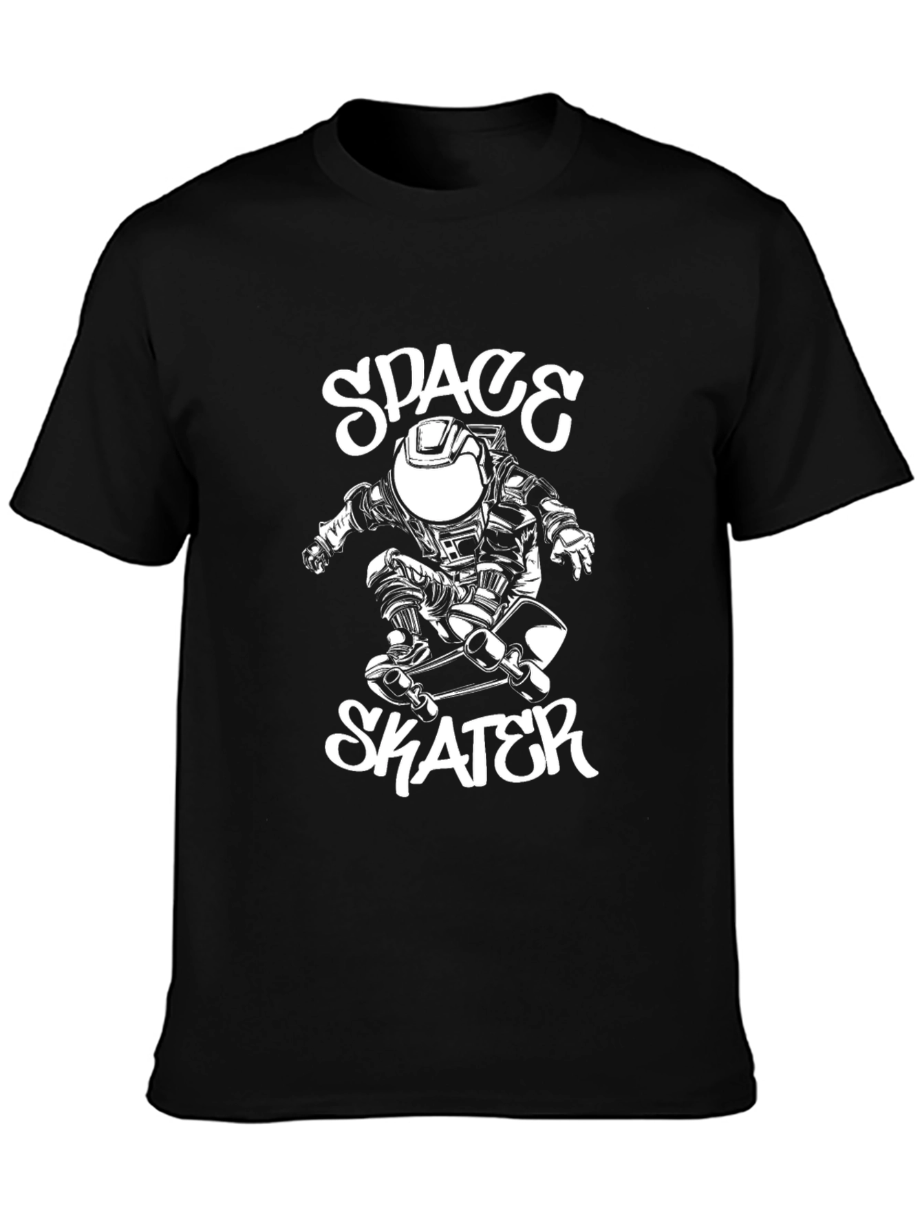 Space Skater Black T-Shirt