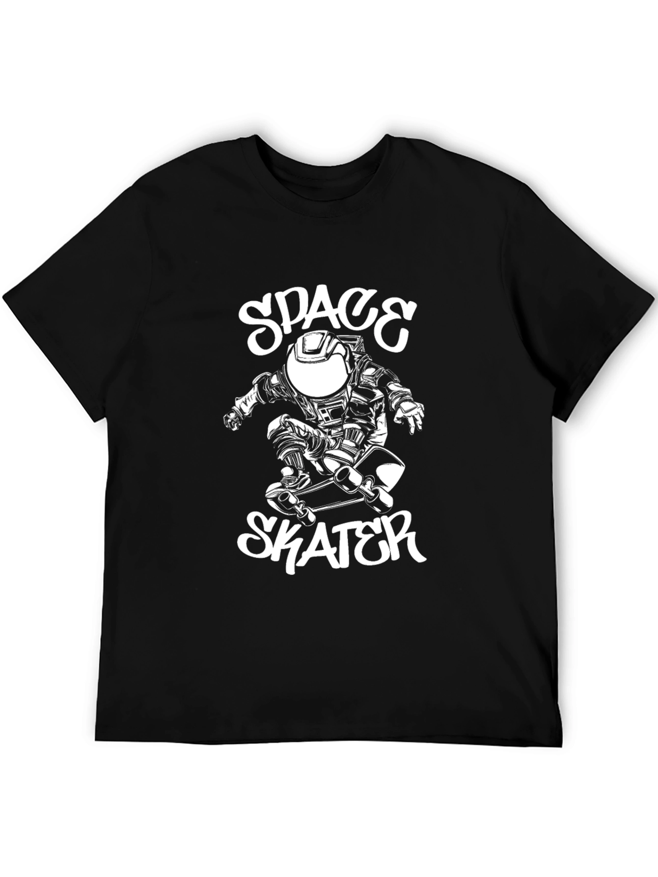Space Skater Black T-Shirt