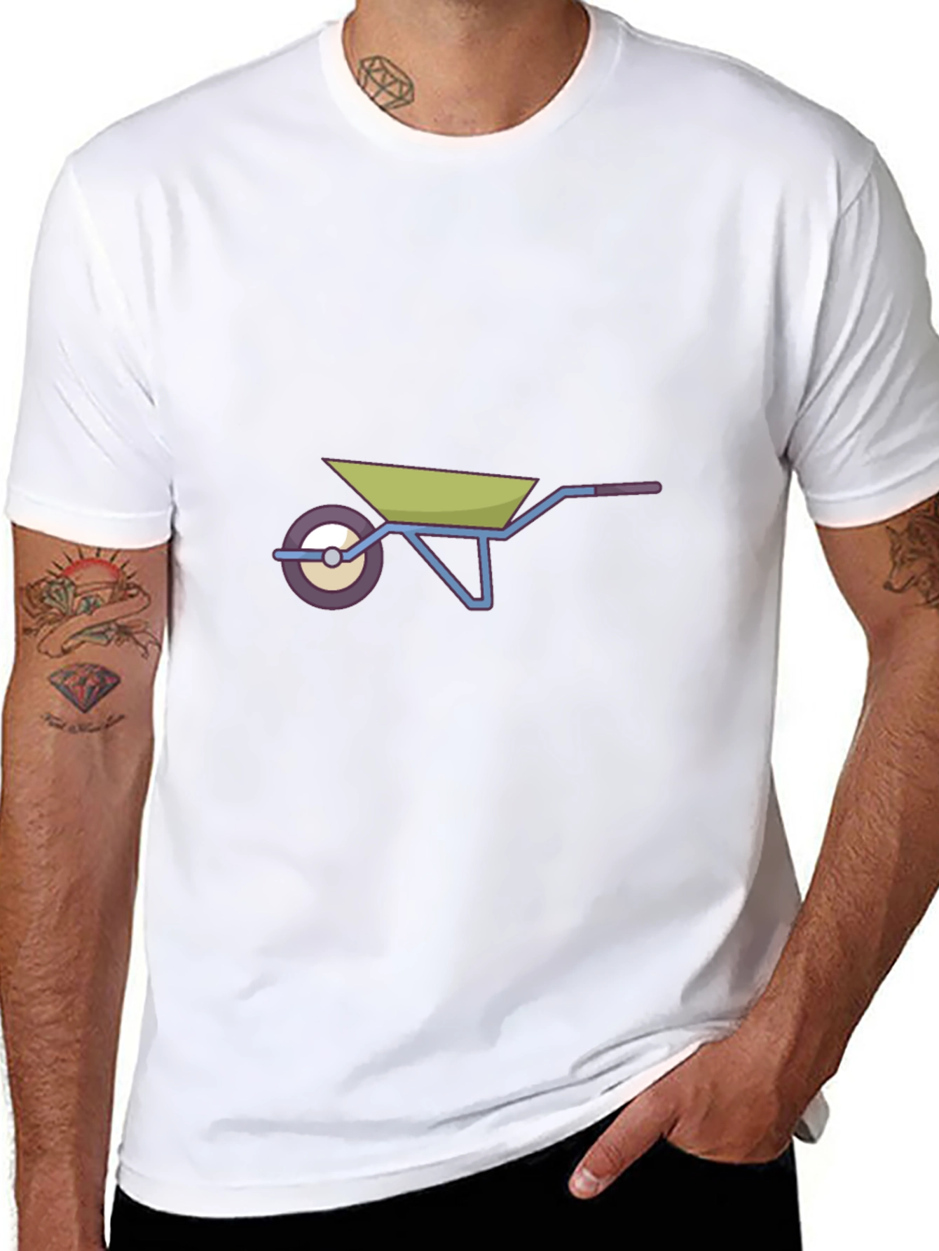 Wheelbarrow Graphic Tee - Black