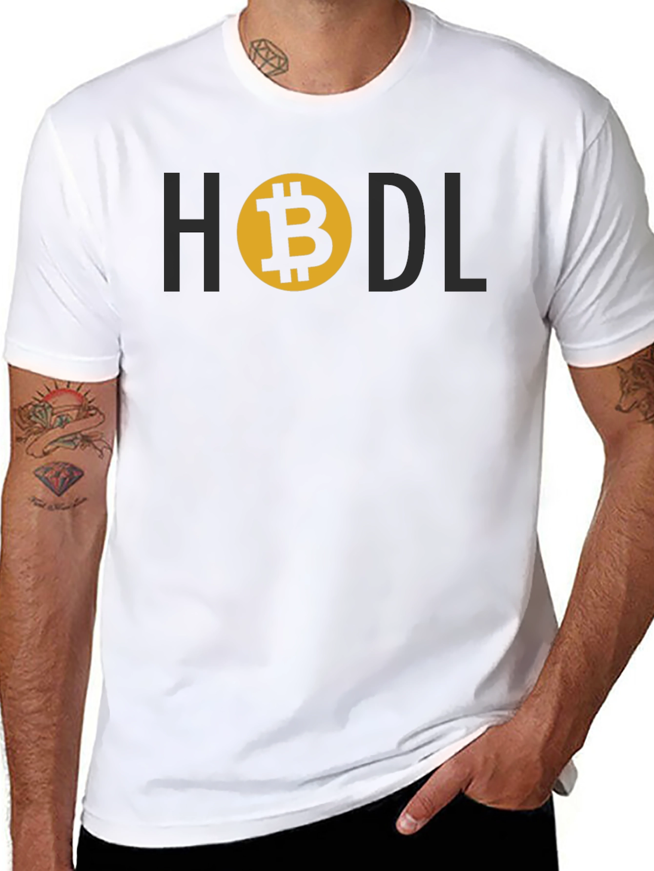 HODL Bitcoin Crypto T-Shirt - Black