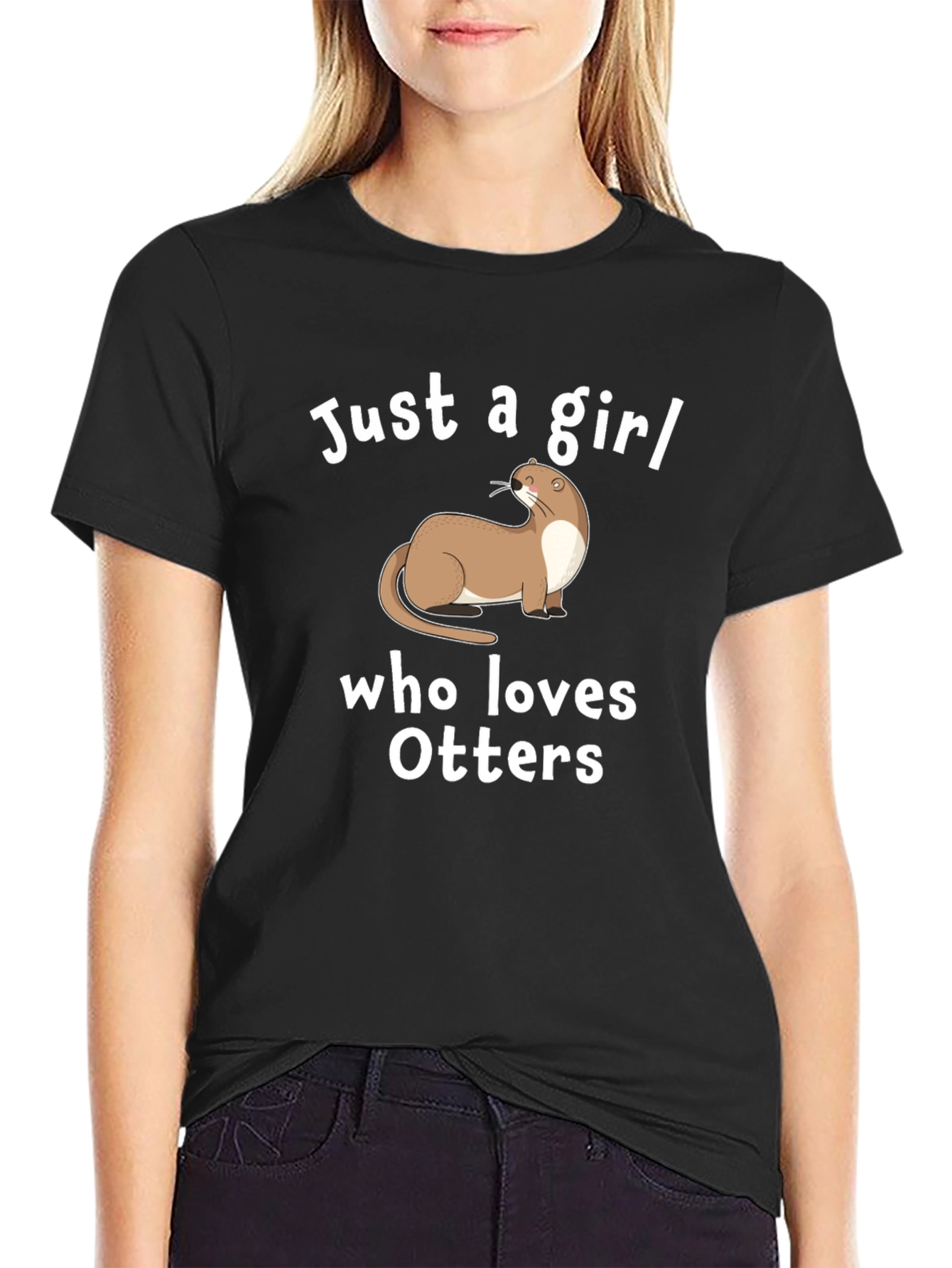 Just a Girl Who Loves Otters T-Shirt