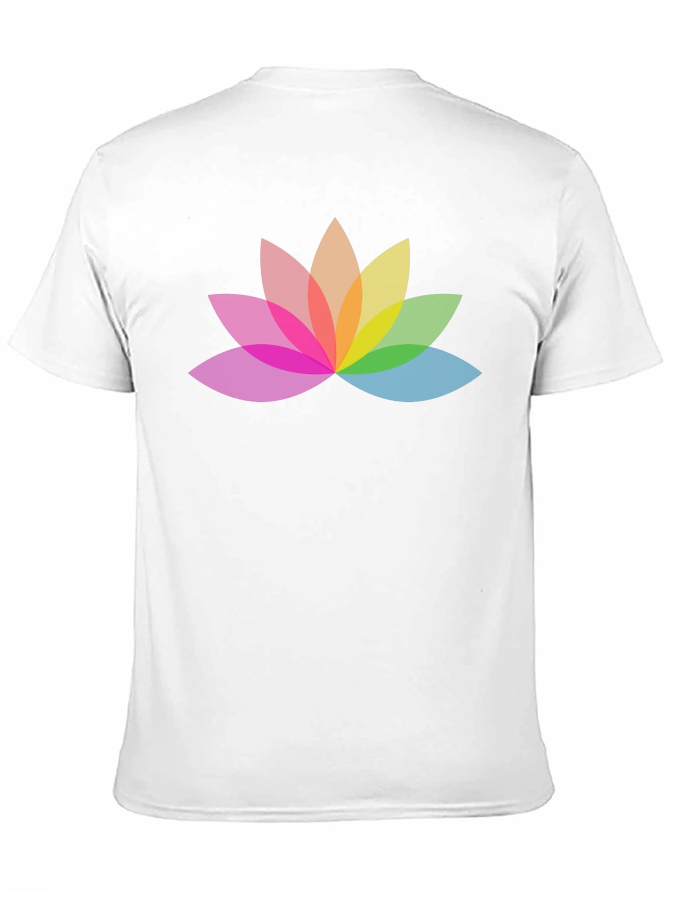 Rainbow Lotus Flower Graphic T-Shirt