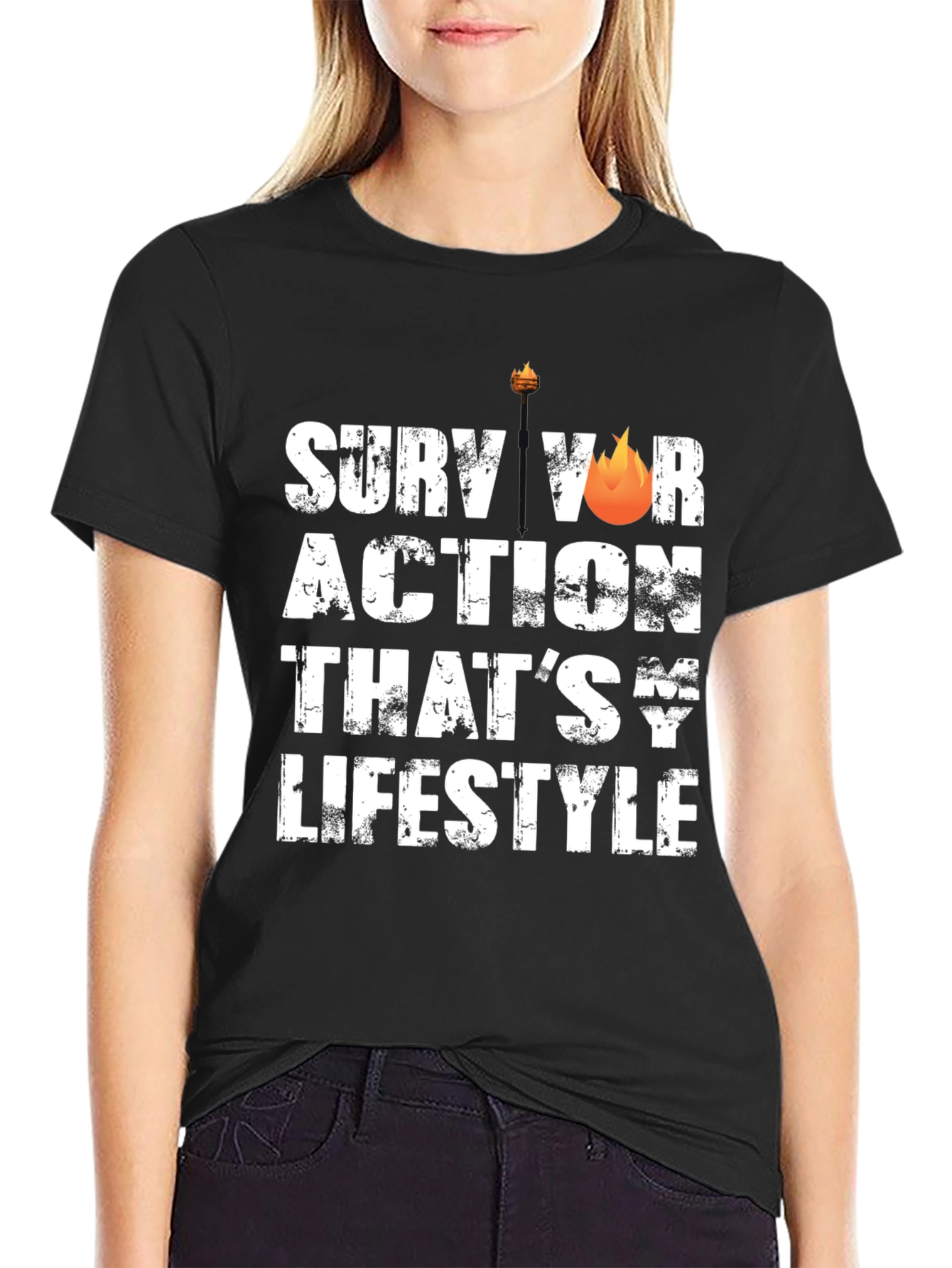 Survivor Action Lifestyle Graphic T-Shirt