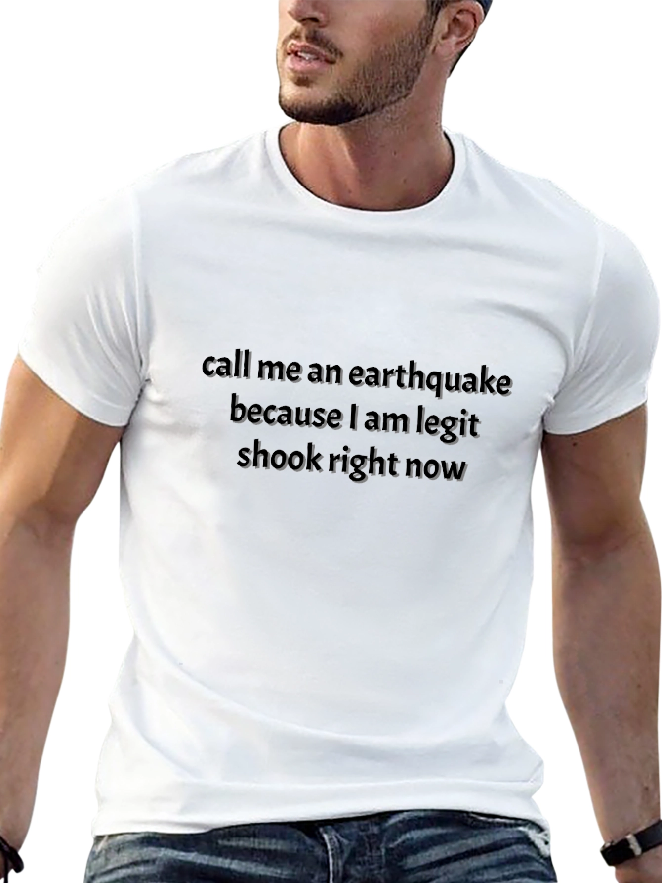 Earthquake Shook Tee - Humorous Novelty T-Shirt