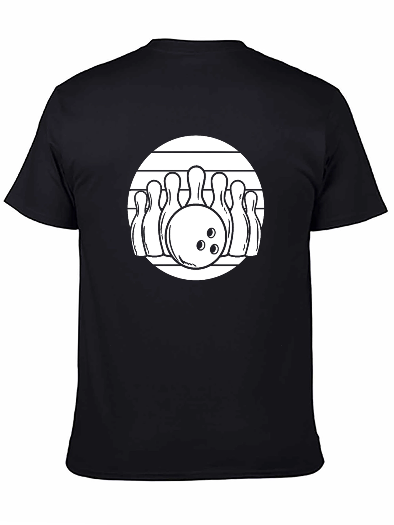 Bowling Strike Graphic Tee - Retro Design