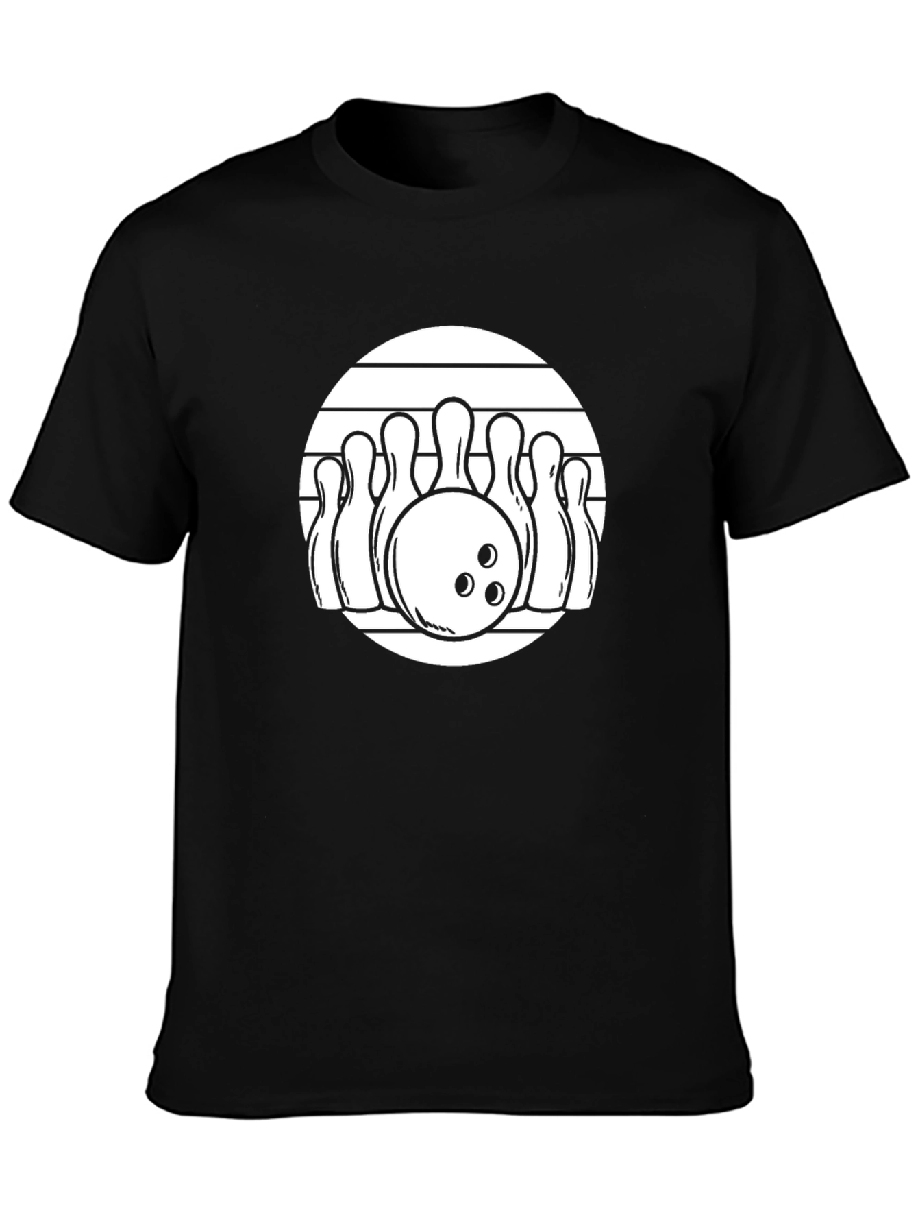 Bowling Strike Graphic Tee - Retro Design