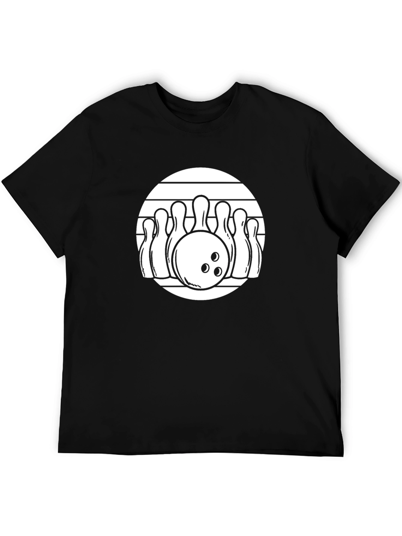 Bowling Strike Graphic Tee - Retro Design