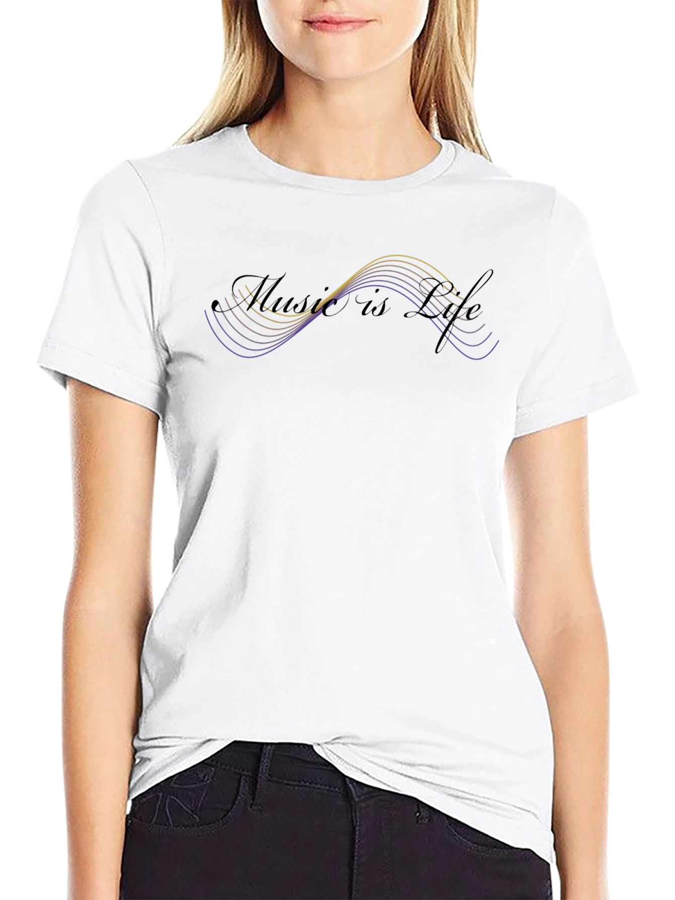 Music is Life Graphic Tee - Stylish Casual Wear