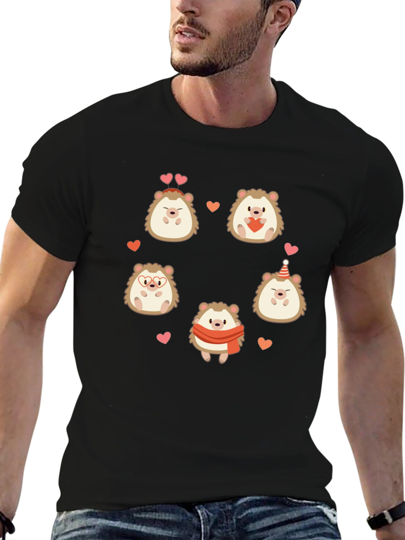 Cute Hedgehog Valentines Day T-Shirt