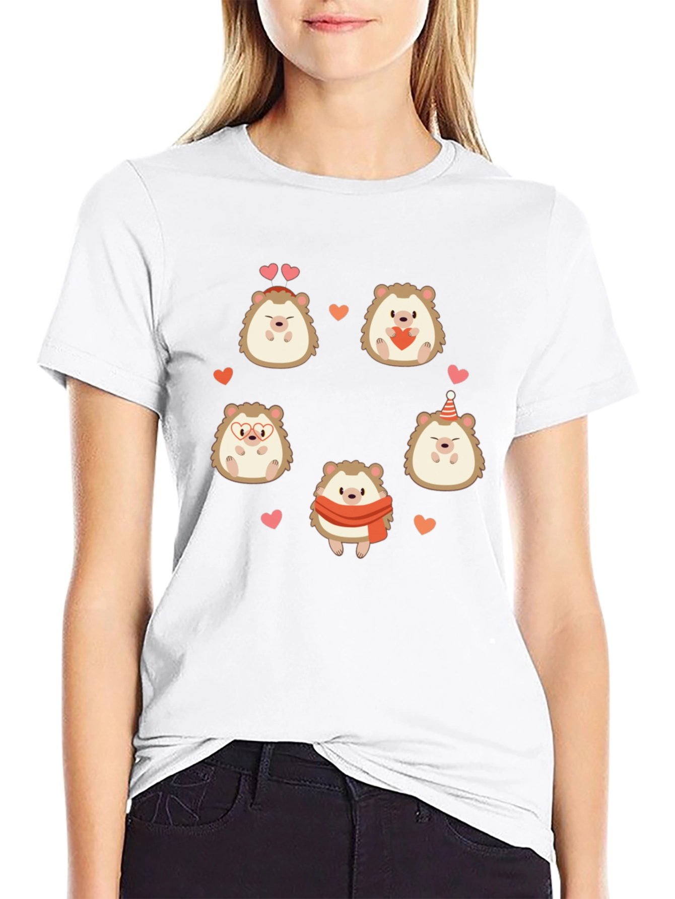 Cute Hedgehog Valentines Day T-Shirt