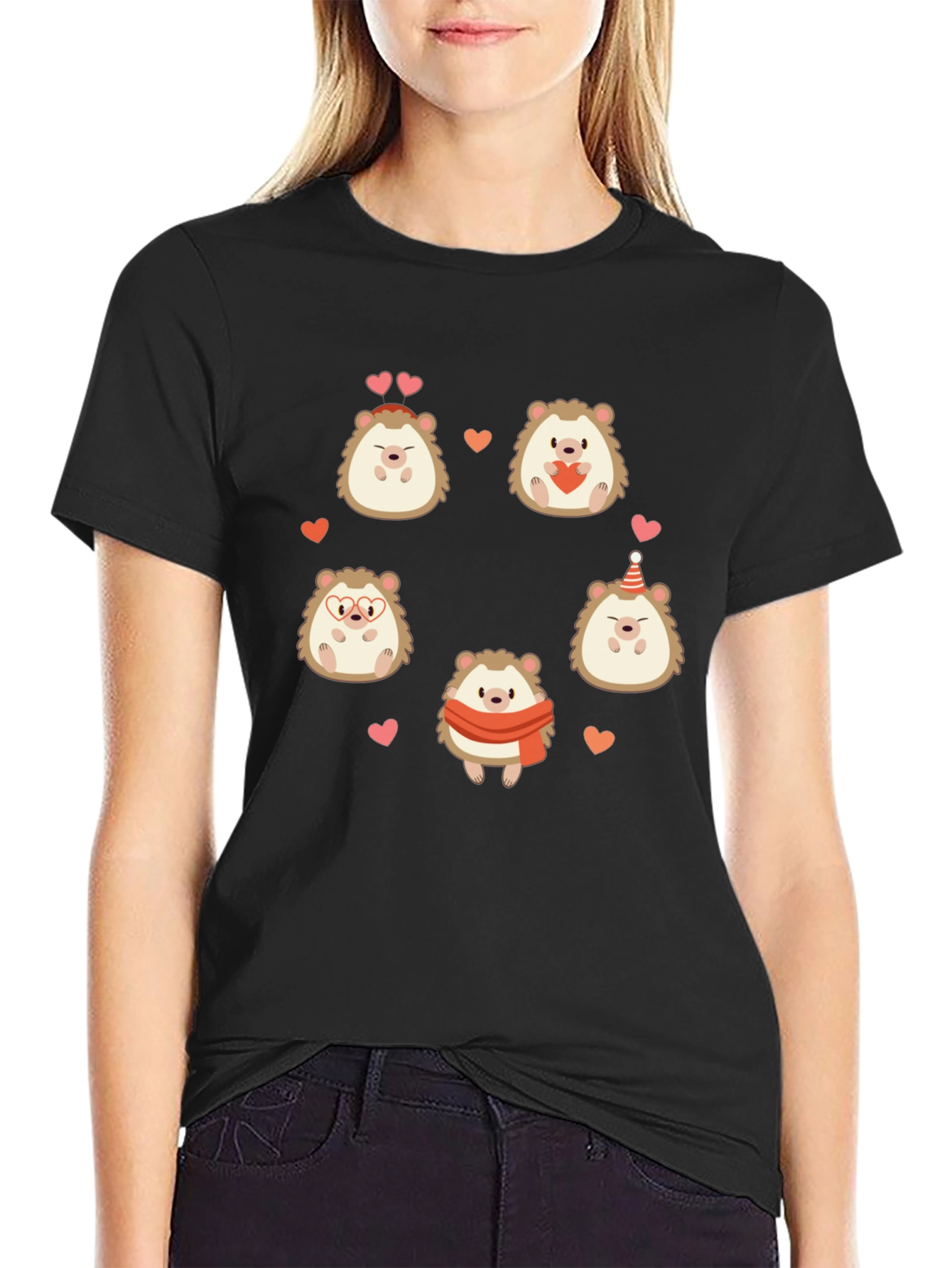 Cute Hedgehog Valentines Day T-Shirt