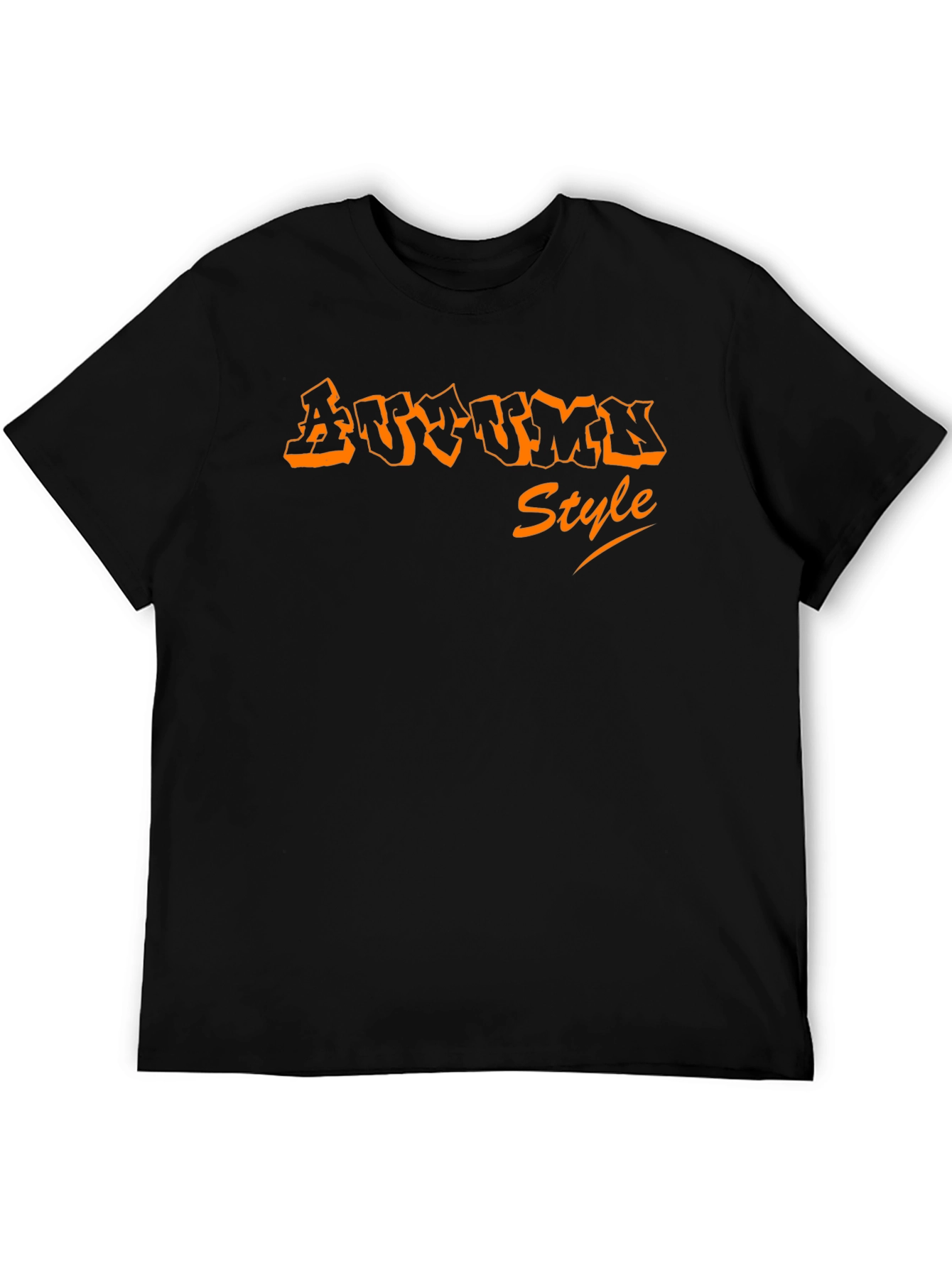 Autumn Style Black T-Shirt