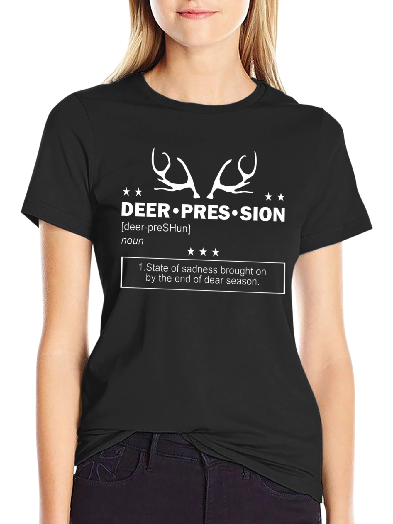 Deer-Pression T-Shirt - Funny Hunting Season Tee