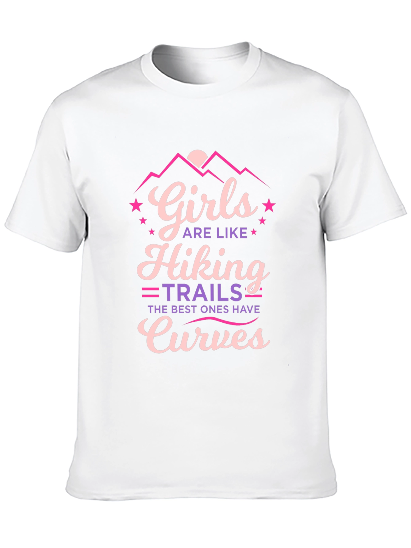 Girls Hiking Trails Curves Graphic Tee