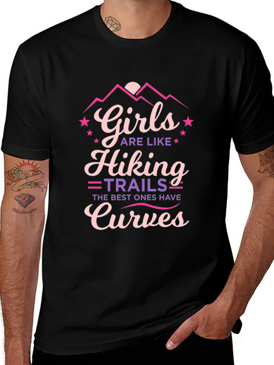 Girls Hiking Trails Curves Graphic Tee