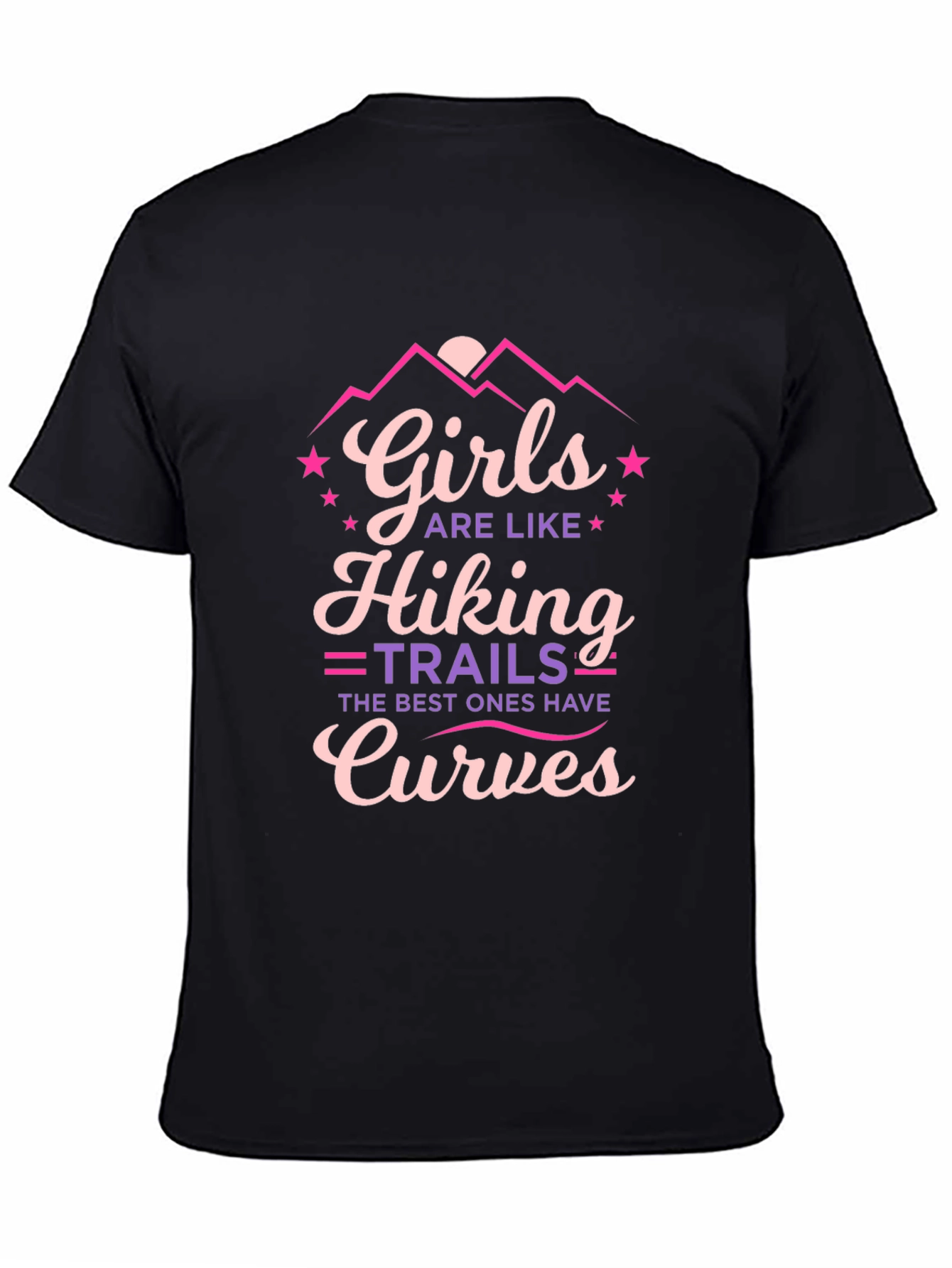 Girls Hiking Trails Curves Graphic Tee