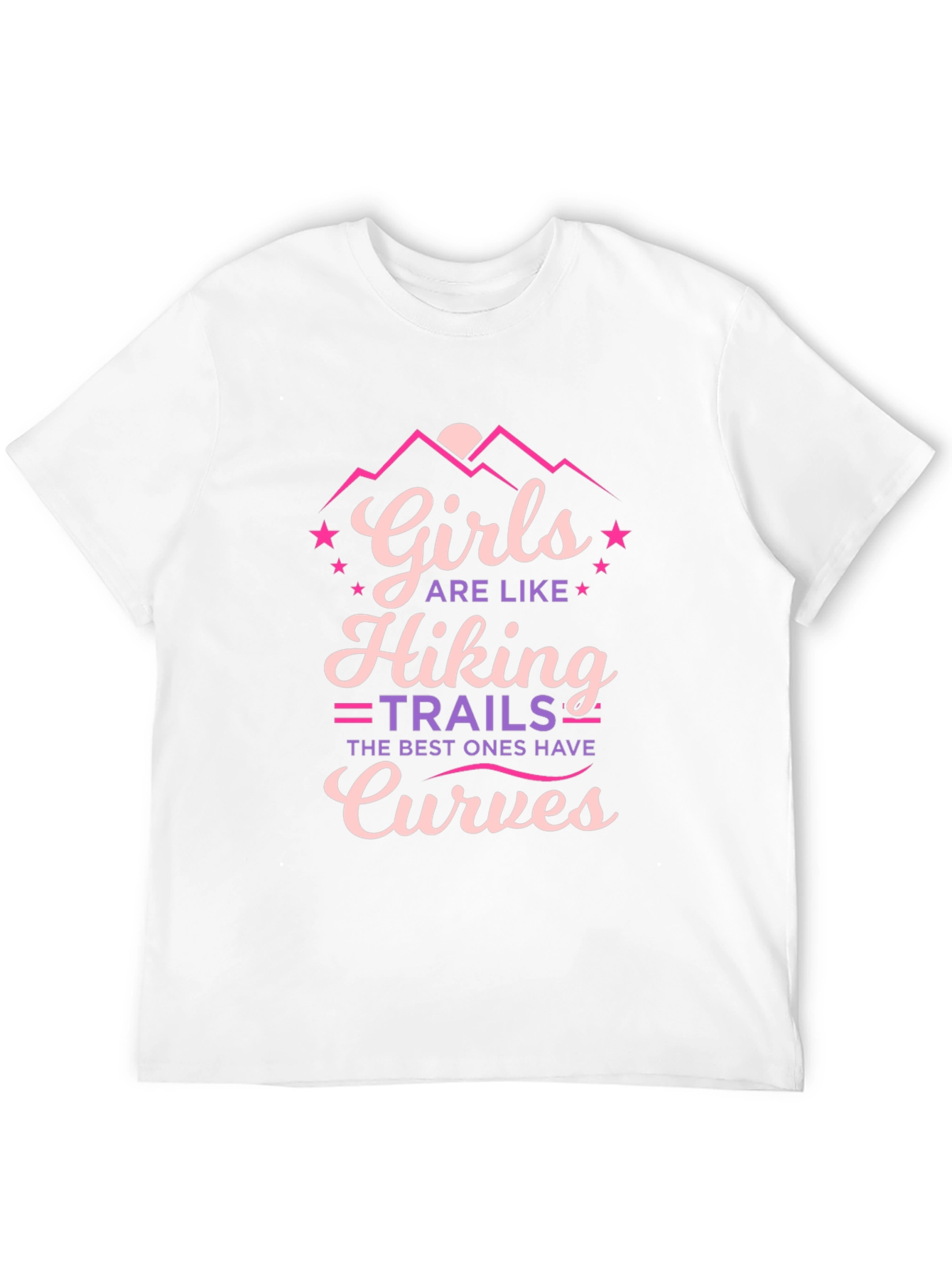 Girls Hiking Trails Curves Graphic Tee